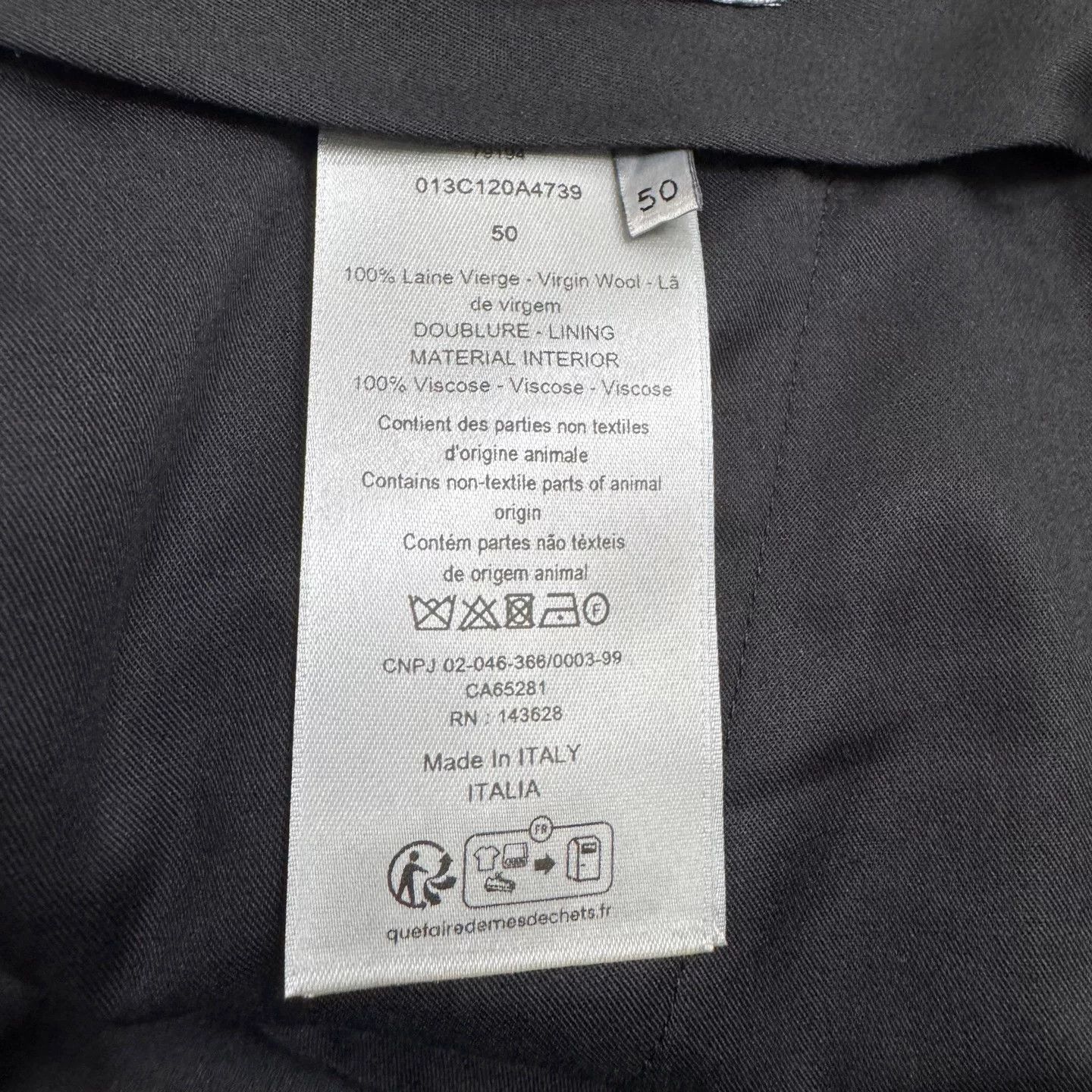 Dior Dior Virgin Wool Casual Pants Size 34 Size US 34 / EU 50 - 4 Thumbnail