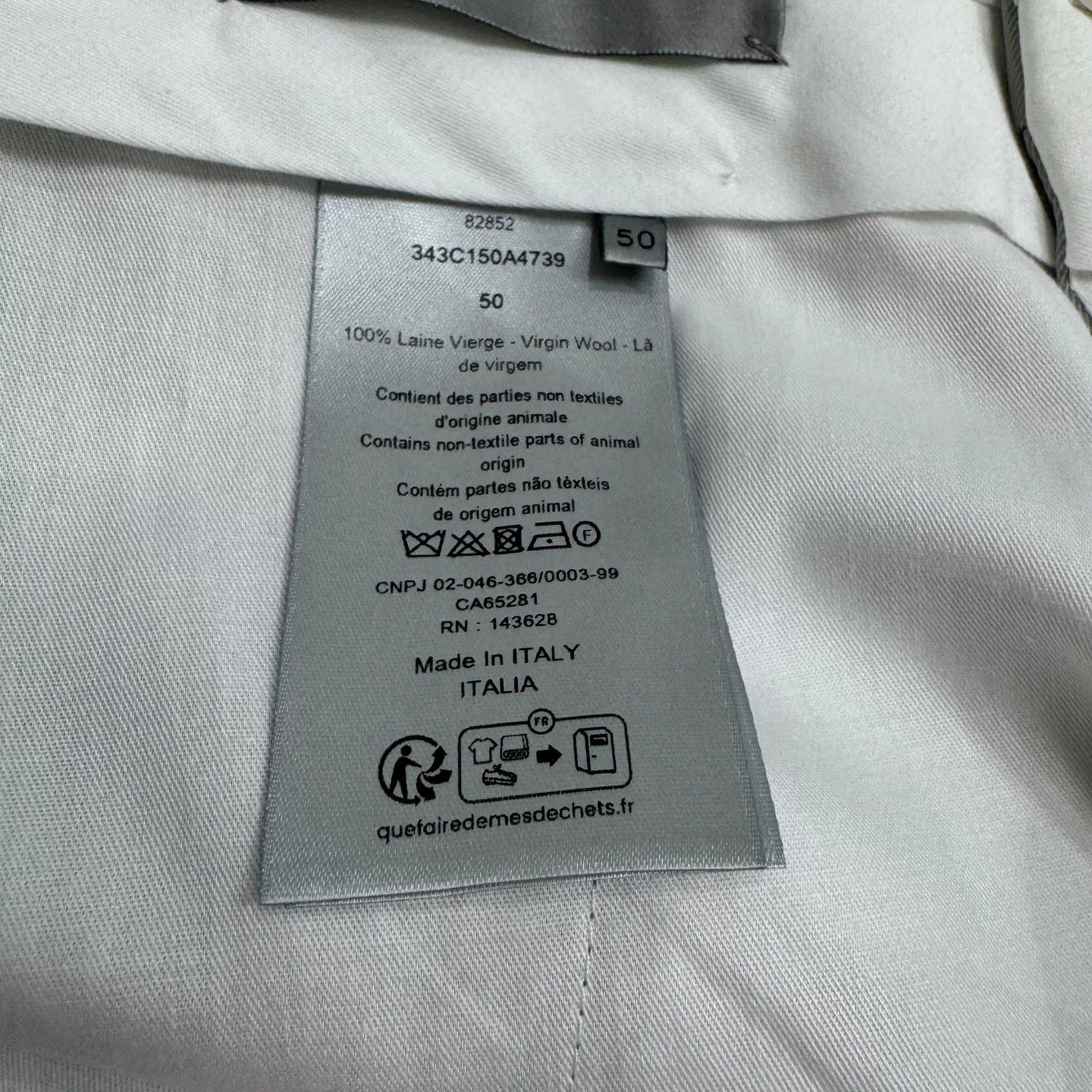 Dior Dior Virgin Wool Trousers Size 50 Size US 34 / EU 50 - 4 Thumbnail