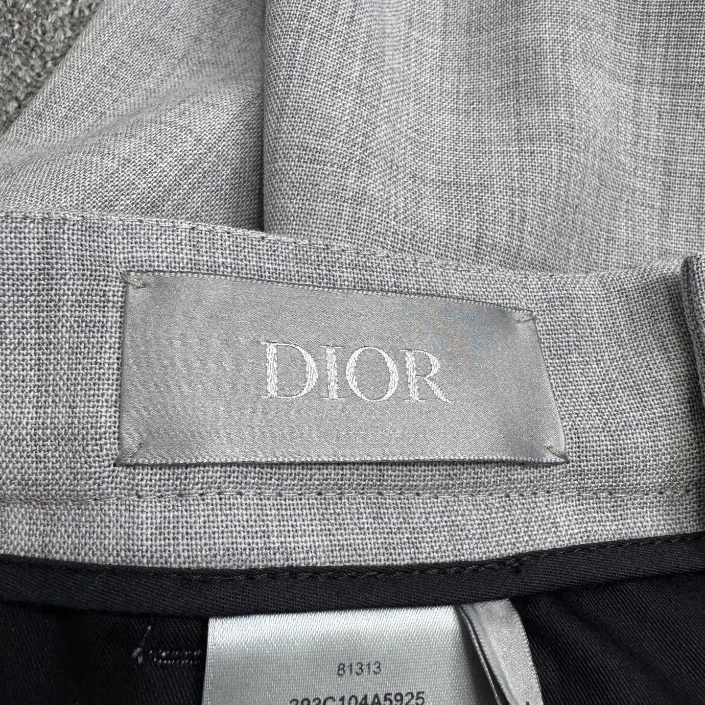 Dior Dior Gray Virgin Wool Casual Pants Size 28 Size US 28 / EU 44 - 3 Thumbnail