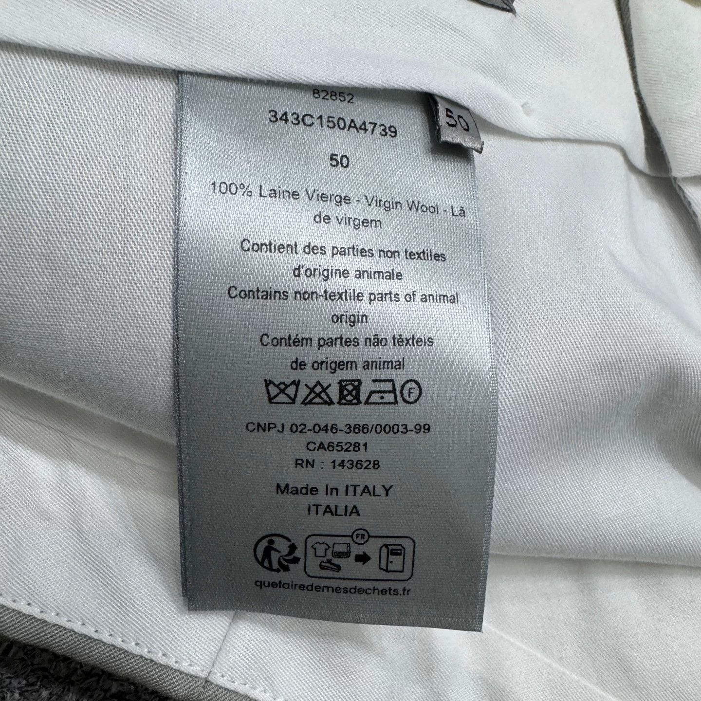 Dior Dior Virgin Wool Casual Pants Size 50 Size US 34 / EU 50 - 4 Thumbnail