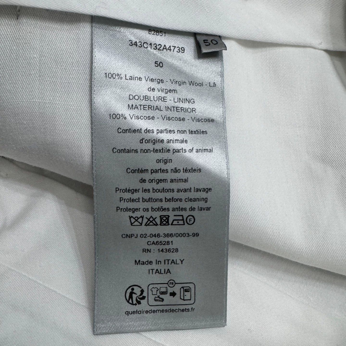 Dior Dior Wool Casual Pants Size 34 Size US 34 / EU 50 - 4 Thumbnail