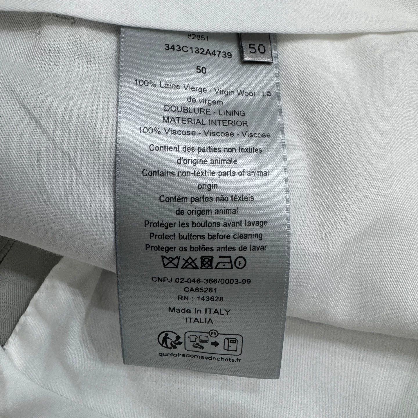 Dior Dior Virgin Wool Casual Pants Size 50 Size US 34 / EU 50 - 4 Thumbnail