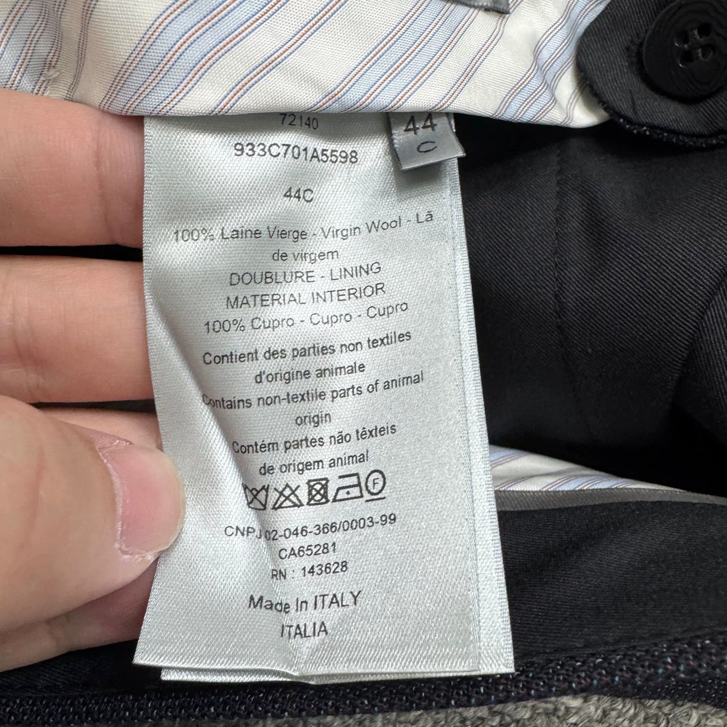 Dior Dior Virgin Wool Casual Pants Size 28 Size US 28 / EU 44 - 4 Thumbnail