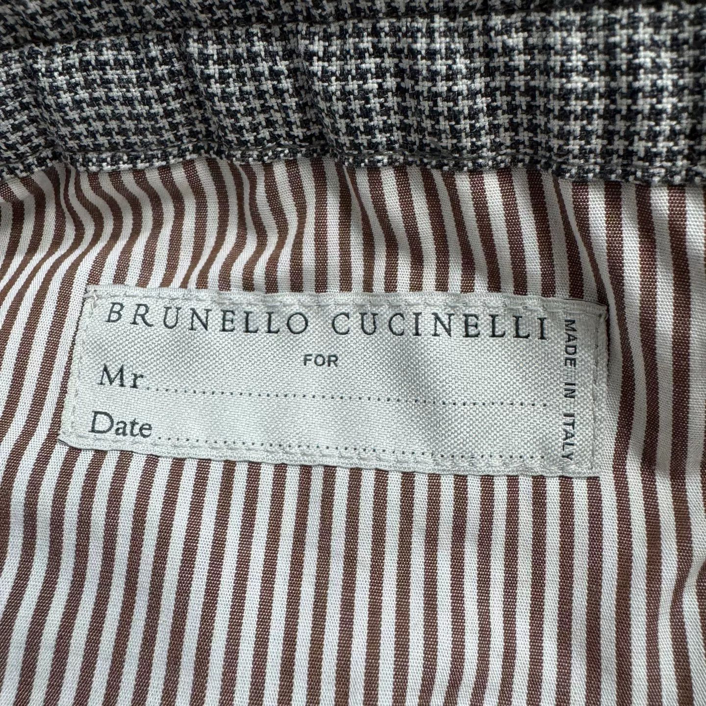 Brunello Cucinelli Brunello Cucinelli Linen Wool Houndstooth Pants Size 46 Size US 30 / EU 46 - 3 Thumbnail