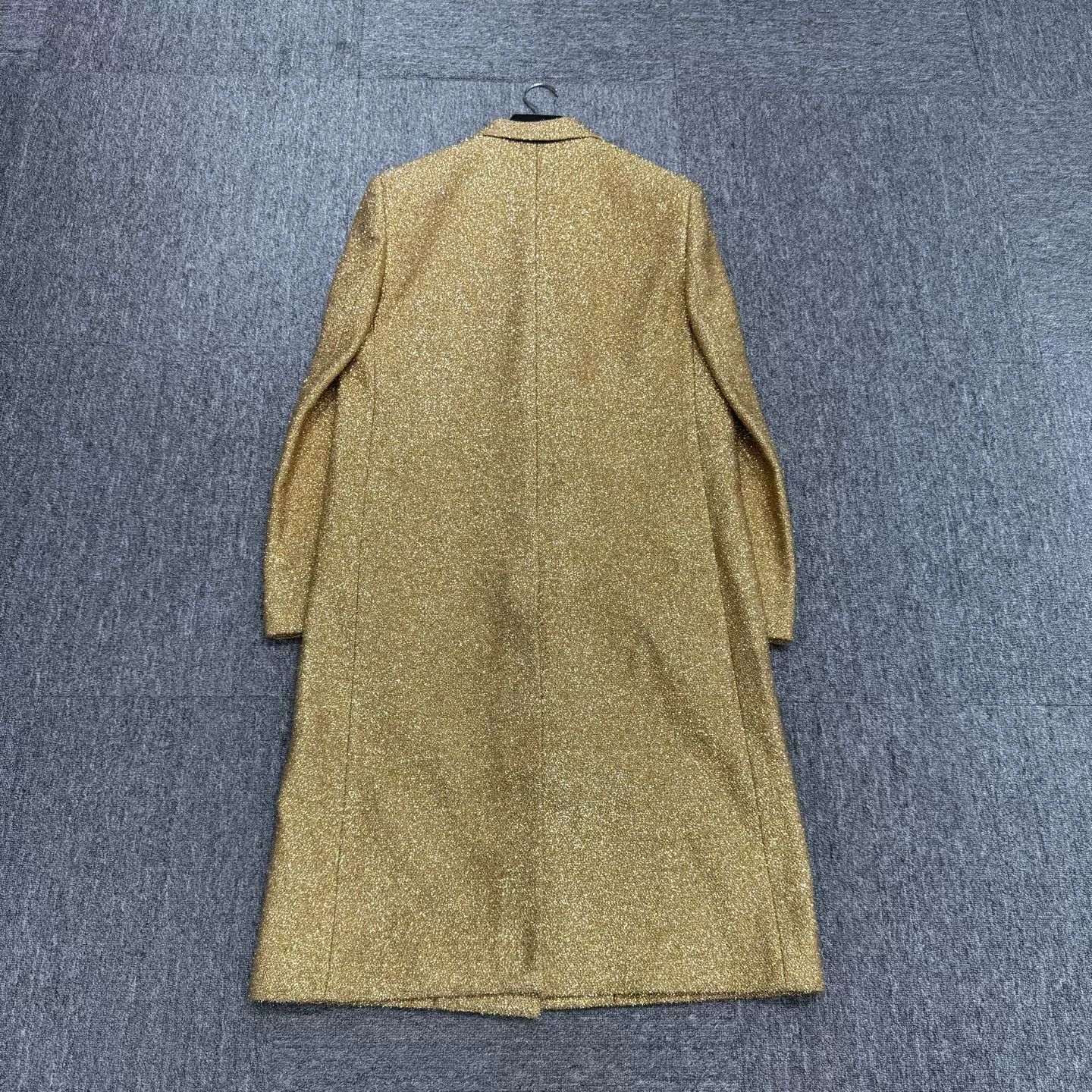 Celine Celine Metallic Gold Tweed Coat Size 48 Size US M / EU 48-50 / 2 - 6 Thumbnail