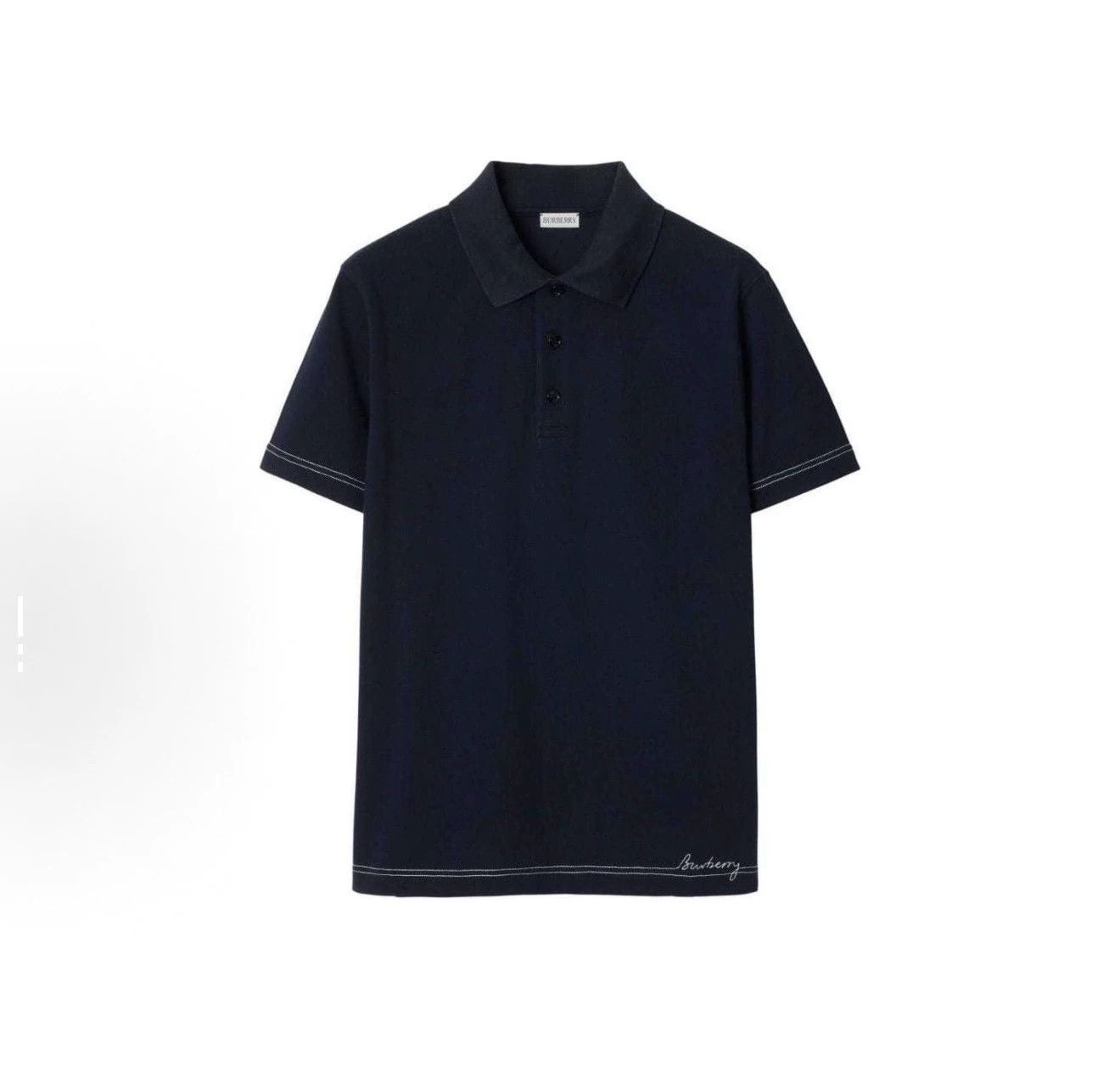 Burberry Burberry Contrast Stitch Polo Shirt Size M Size US M / EU 48-50 / 2 - 2 Thumbnail