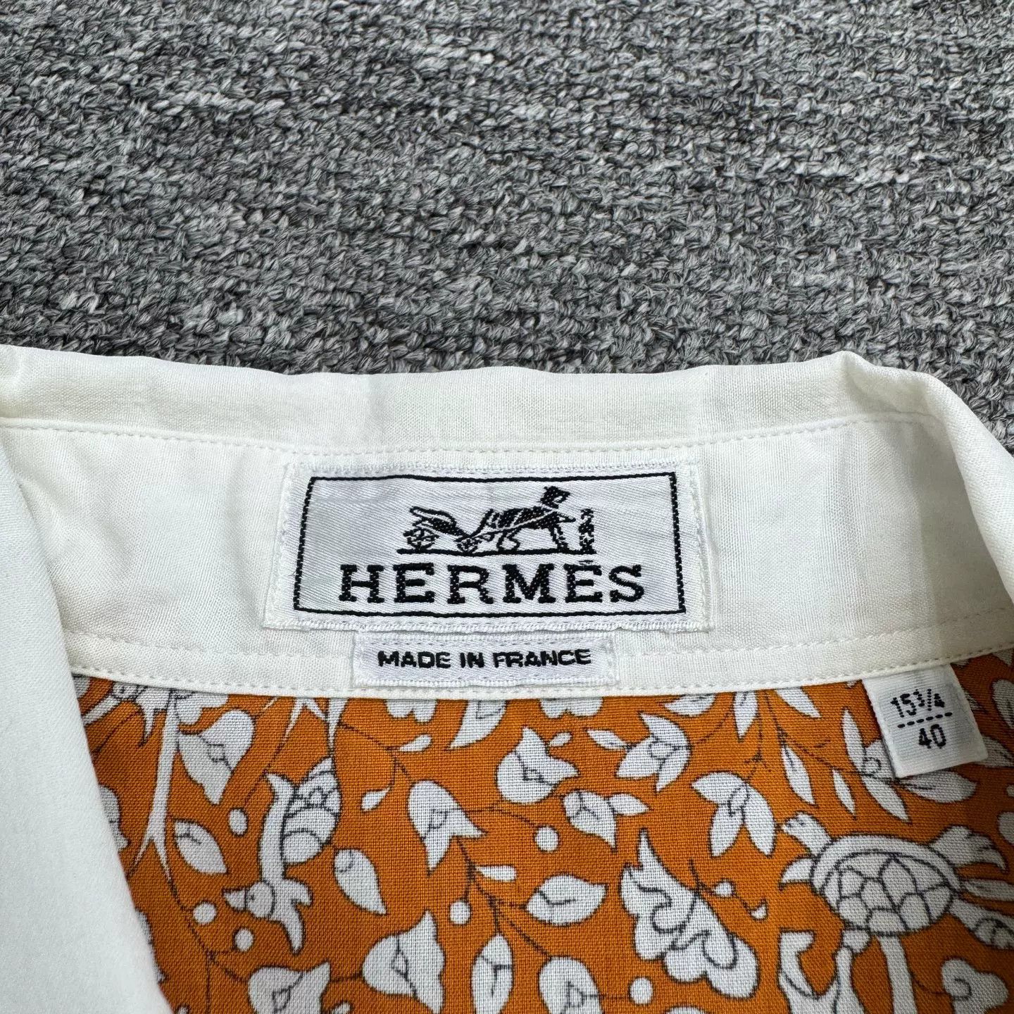 Hermes Hermes Patterned Button Up Shirt Size M Size US M / EU 48-50 / 2 - 3 Thumbnail