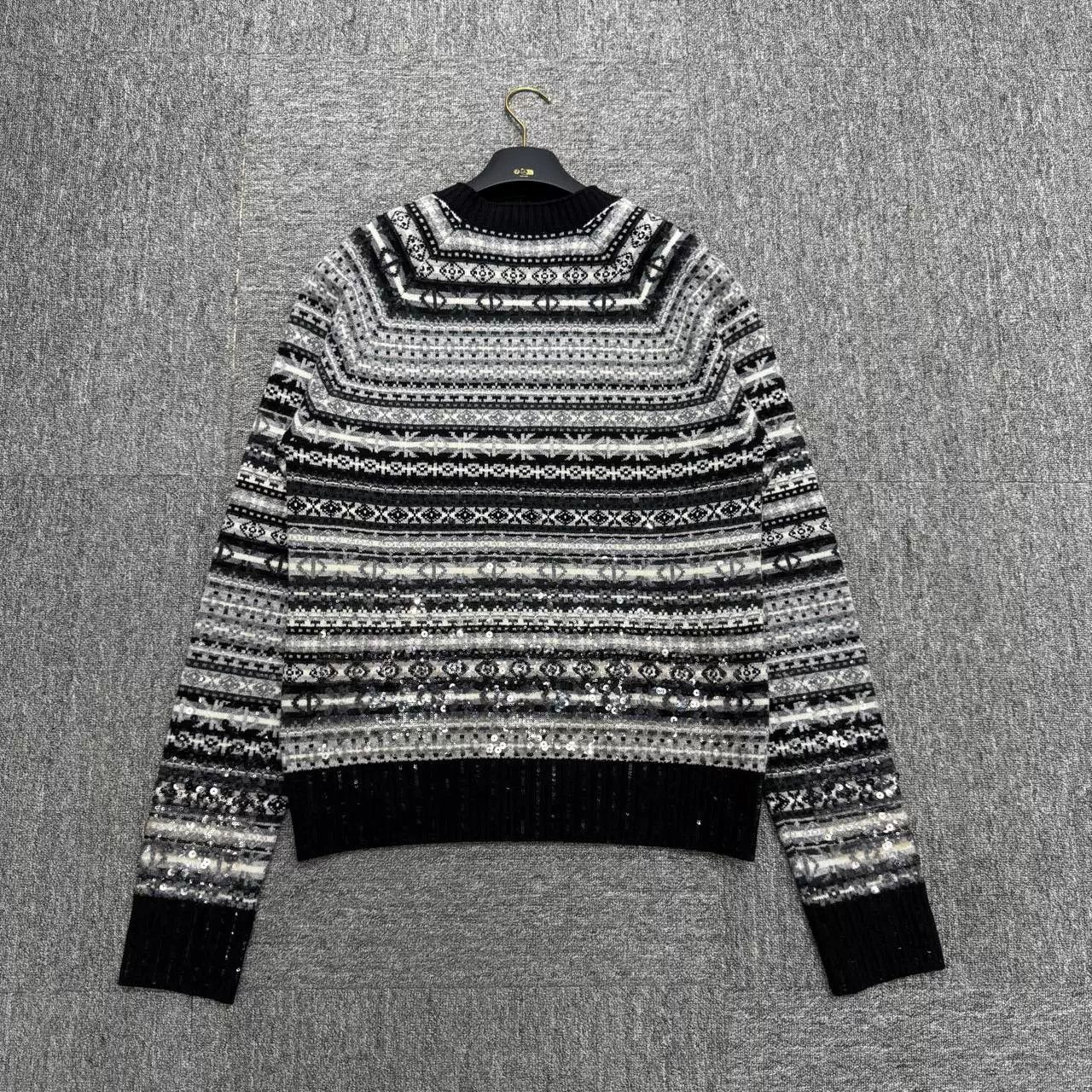 Dior Dior Sequin Pattern Knit Sweater Size M Size US M / EU 48-50 / 2 - 6 Thumbnail