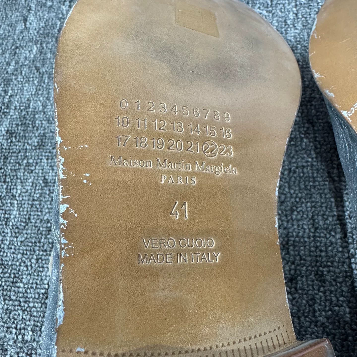 Maison Margiela Maison Margiela Silver Paint Slip Ons Size 8 Size US 8 / EU 41 - 6 Thumbnail