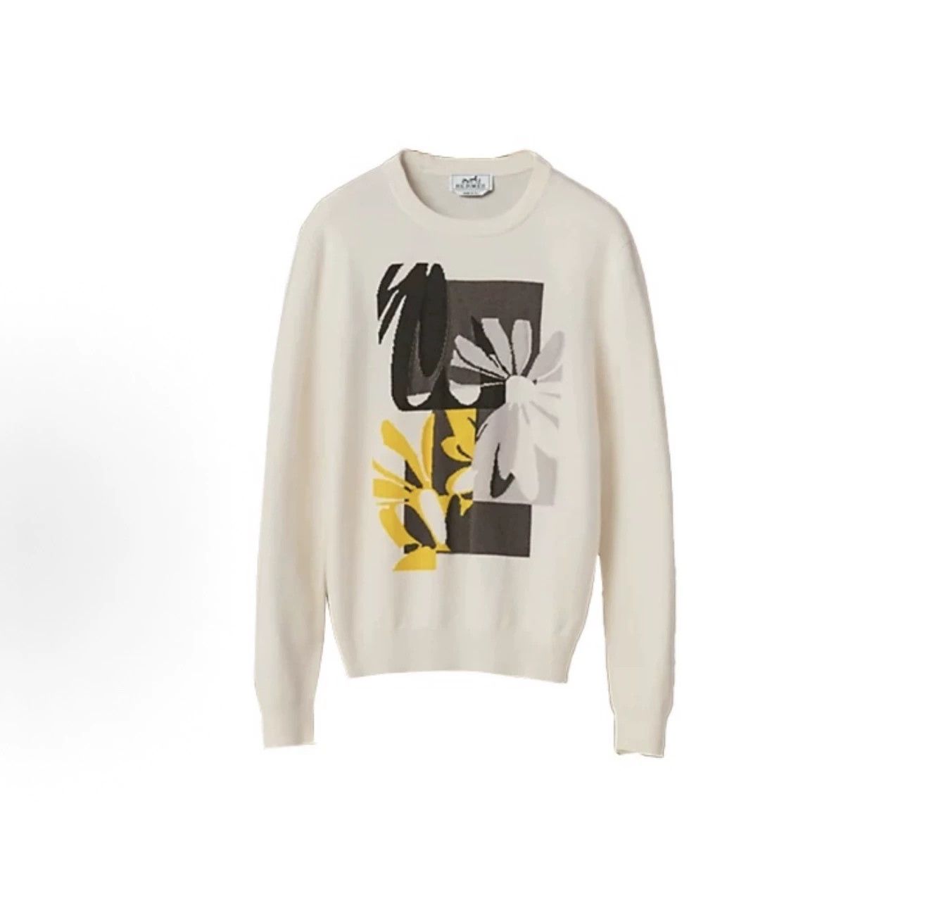 Hermes Hermes Flower Intarsia Cashmere Sweater Size S Size US S / EU 44-46 / 1 - 2 Thumbnail