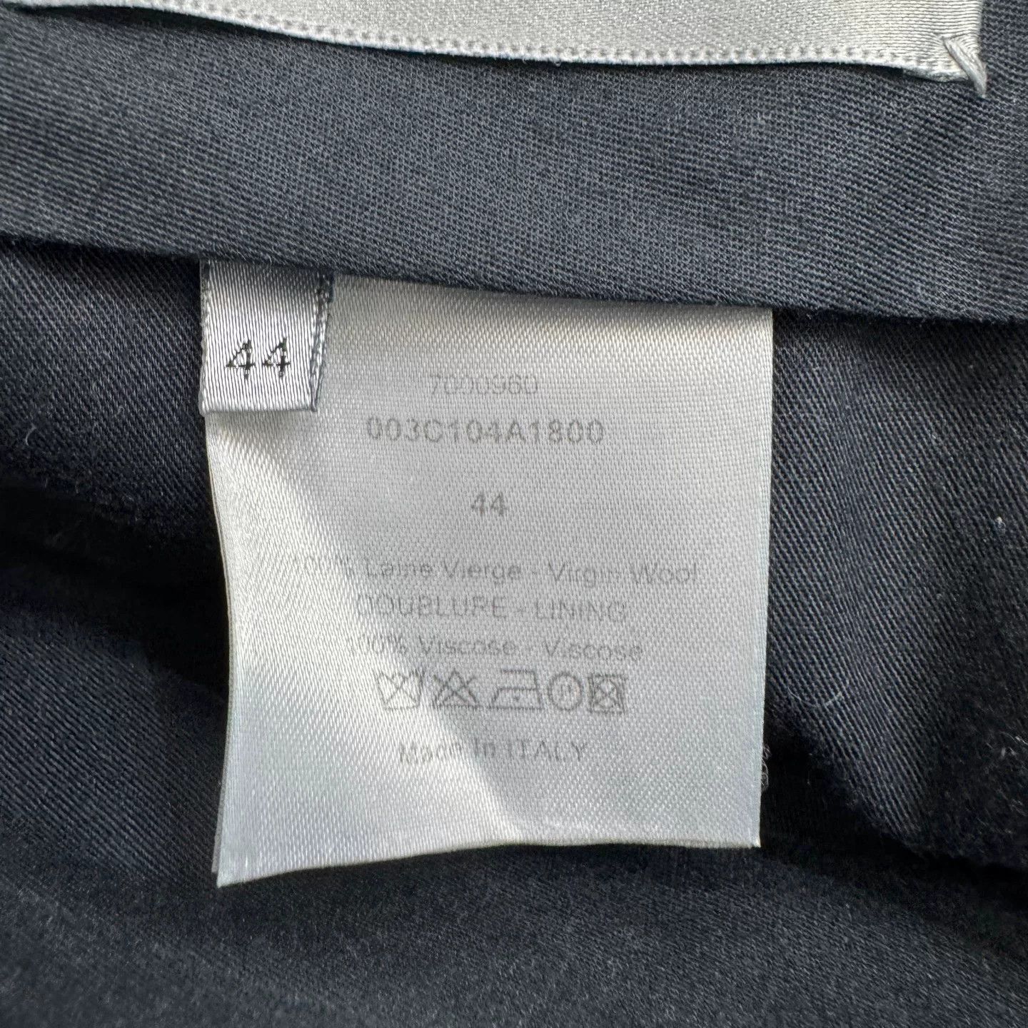Dior Dior Black Wool Casual Pants Size 28 Size US 28 / EU 44 - 4 Thumbnail