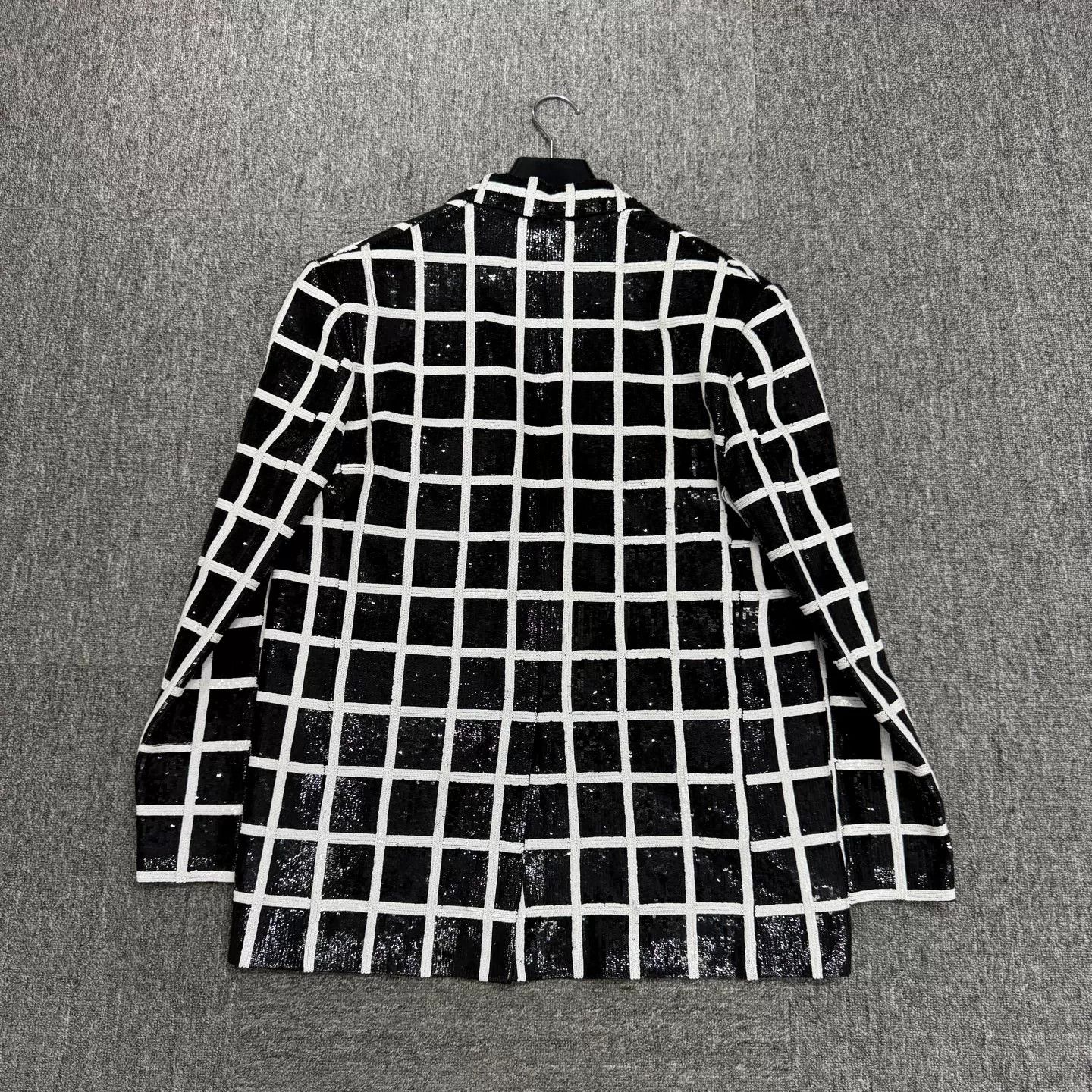 Celine Celine Sequin Grid Blazer Size 50 Size 40R - 6 Thumbnail
