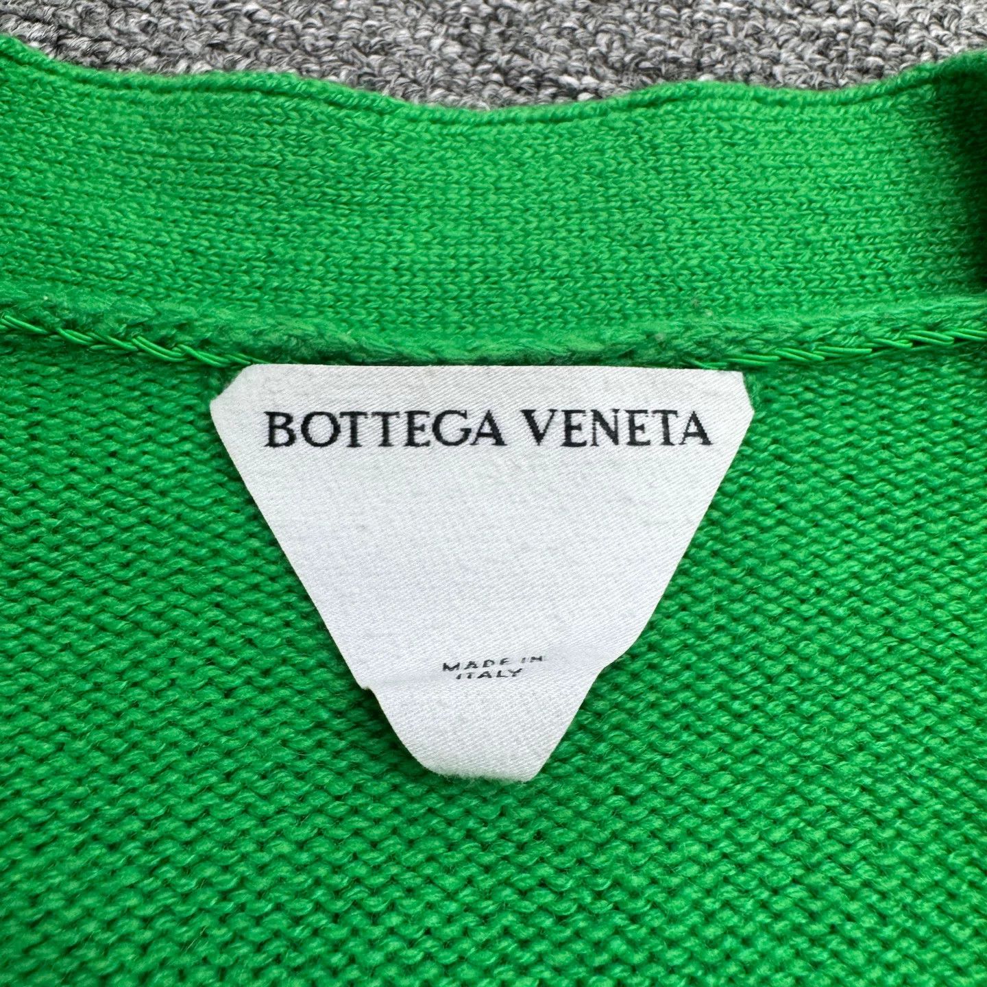Bottega Veneta Bottega Veneta Green Wool Cardigan Size L Size US L / EU 52-54 / 3 - 4 Thumbnail