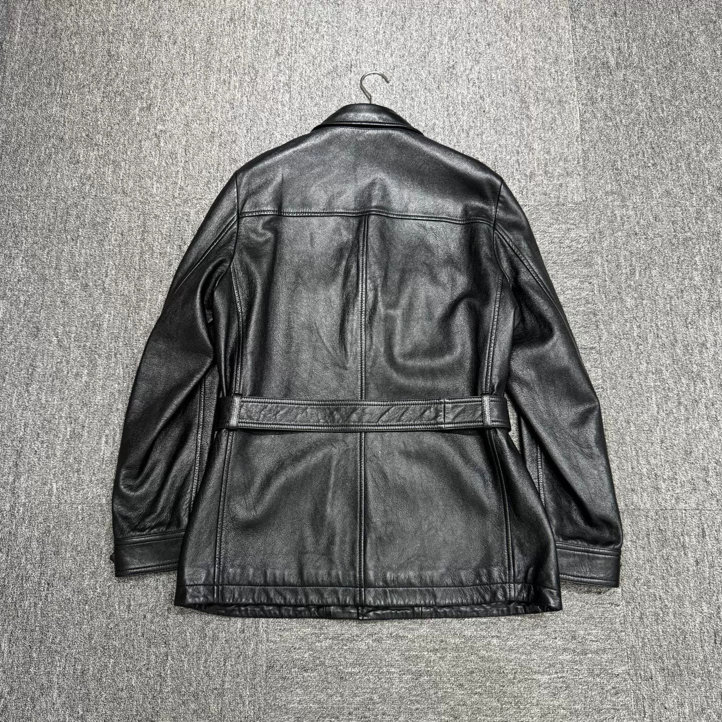 Saint Laurent Paris Saint Laurent Belted Leather Jacket Size 50 Size US M / EU 48-50 / 2 - 6 Thumbnail