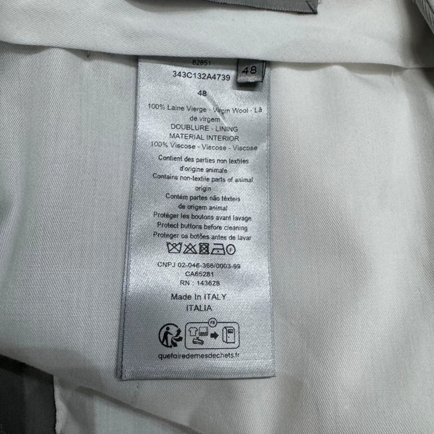 Dior Dior Virgin Wool Trousers Size 32 Size US 32 / EU 48 - 4 Thumbnail