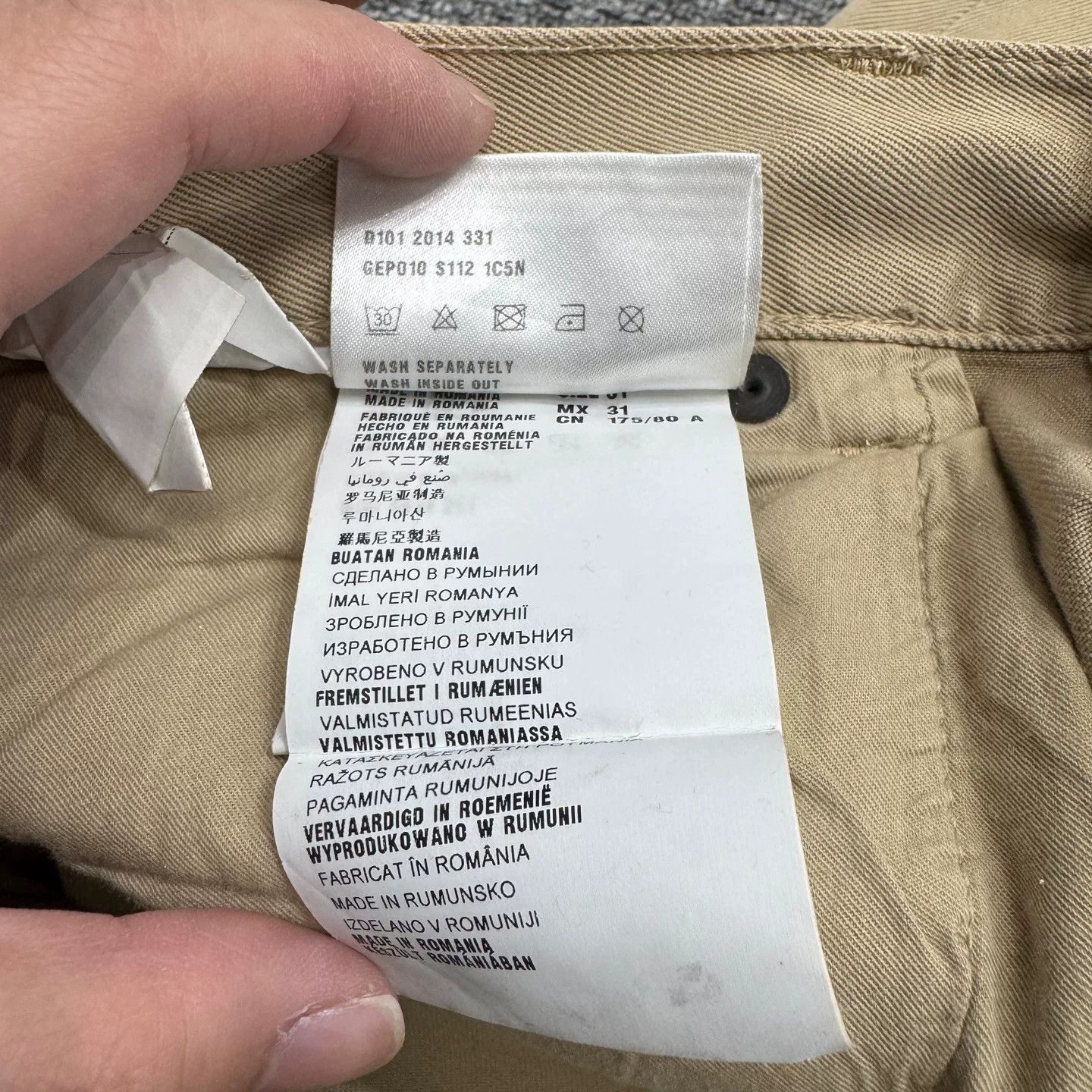 Prada Prada Leather Patch Casual Pants Size 31 Size US 31 - 3 Thumbnail