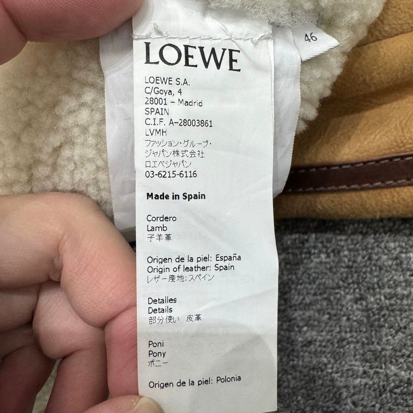 Loewe Loewe Shearling Leather Jacket Size S Size US S / EU 44-46 / 1 - 4 Thumbnail
