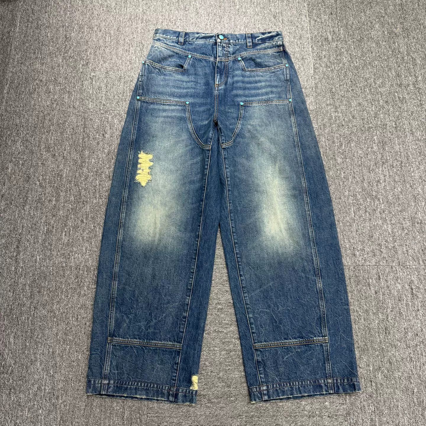 Louis Vuitton Louis Vuitton Distressed Denim Jeans Size 32 Size US 32 / EU 48 - 4 Thumbnail