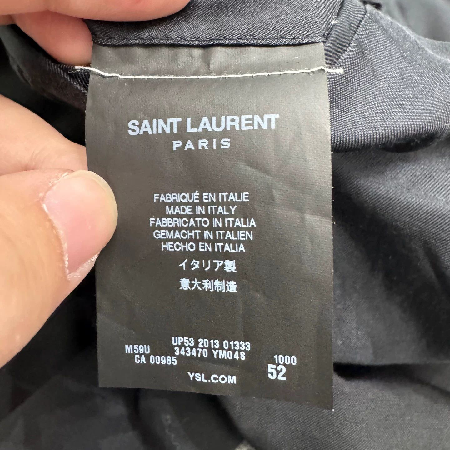 Saint Laurent Paris Saint Laurent Wool Mohair Coat Size 52 Size US L / EU 52-54 / 3 - 4 Thumbnail