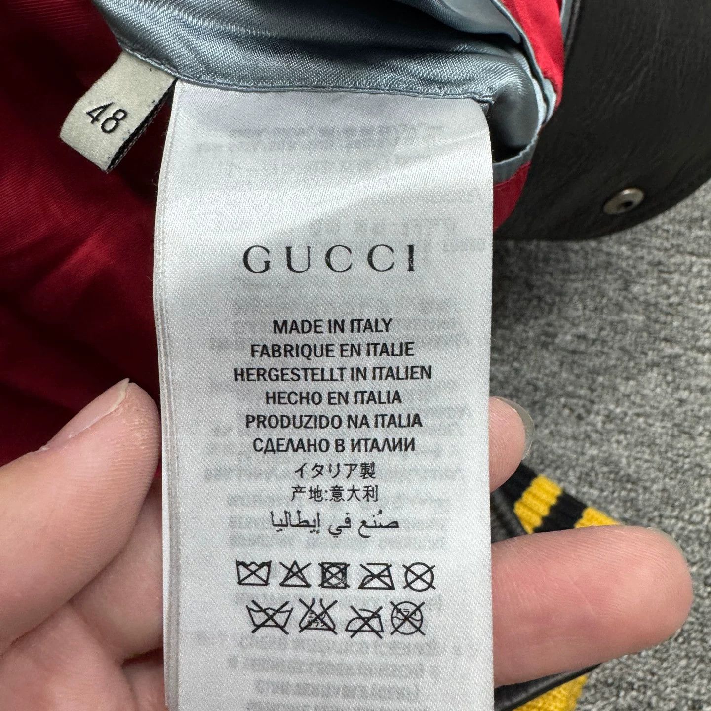 Gucci Gucci Tiger Embroidered Leather Jacket Size 48 Size US M / EU 48-50 / 2 - 4 Thumbnail