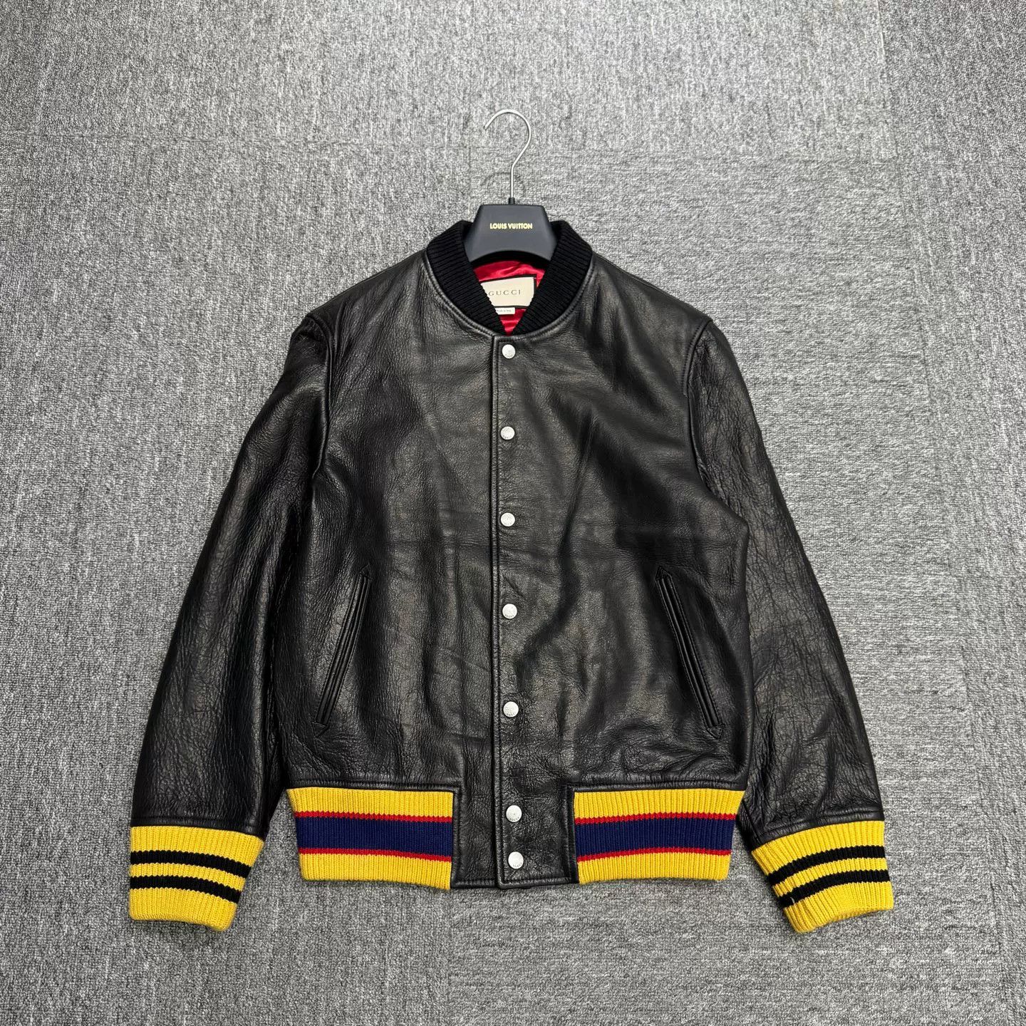 Gucci Gucci Tiger Embroidered Leather Jacket Size 48 Size US M / EU 48-50 / 2 - 2 Thumbnail
