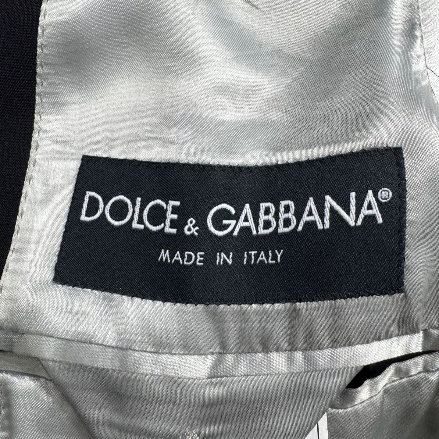 Dolce & Gabbana Dolce & Gabbana Collarless Virgin Wool Blazer Size 38R Size 38R - 3 Thumbnail