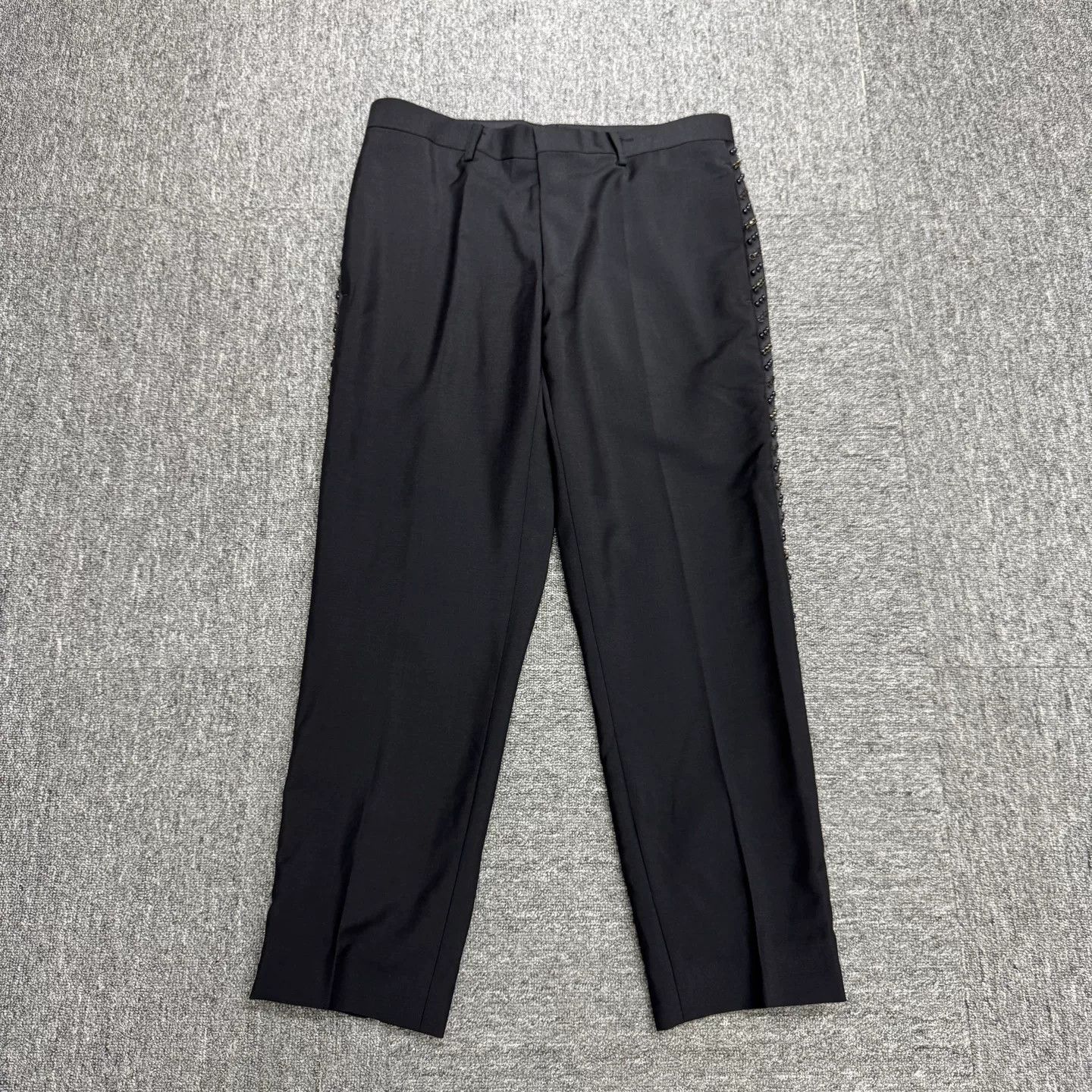 Givenchy Givenchy Beaded Wool Trousers Size 32 Size 38R - 2 Thumbnail