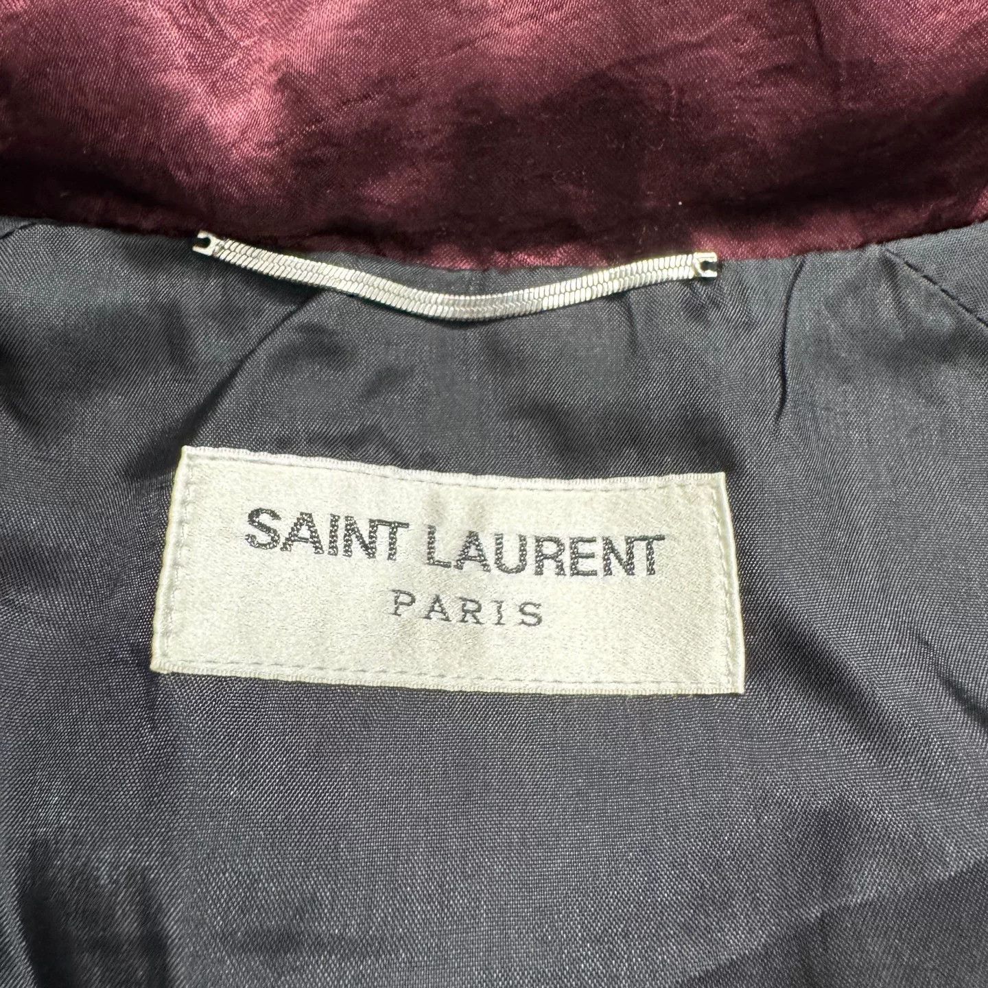 Saint Laurent Paris Saint Laurent Satin Zip Jacket Size S Size US S / EU 44-46 / 1 - 4 Thumbnail