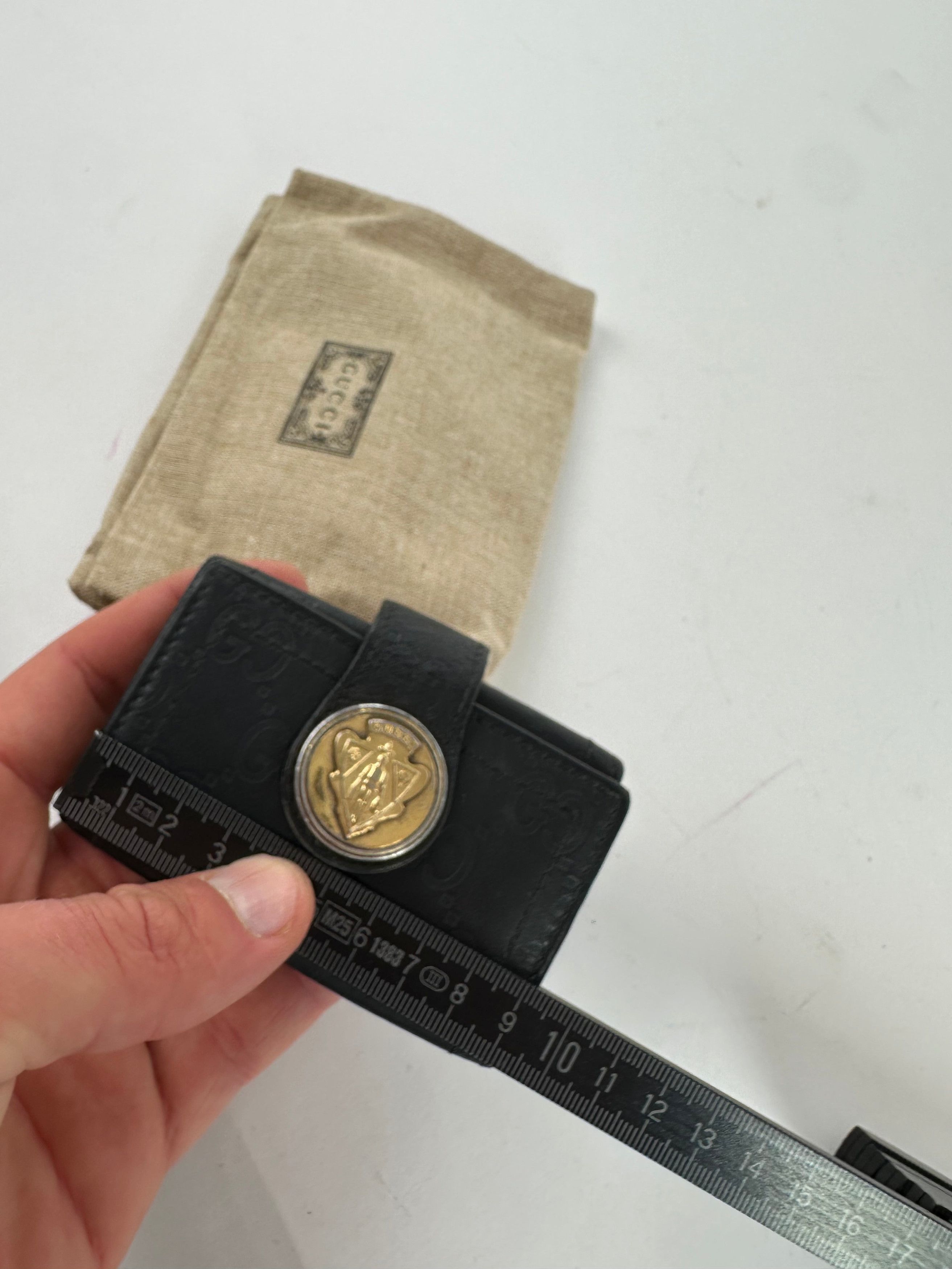 Gucci Vintage ssima Leather Key Holder Black Size ONE SIZE - 9 Thumbnail