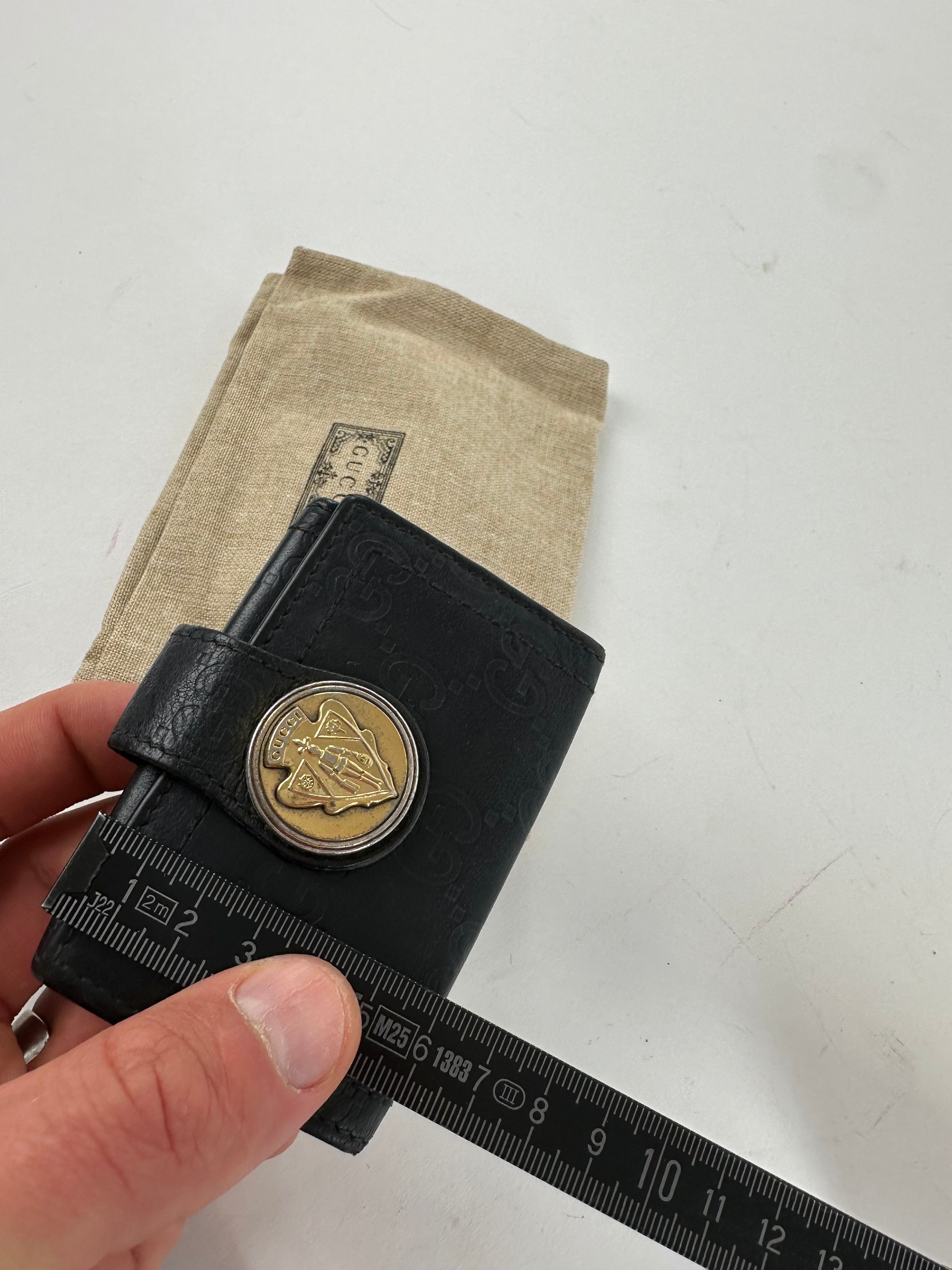 Gucci Vintage ssima Leather Key Holder Black Size ONE SIZE - 10 Thumbnail