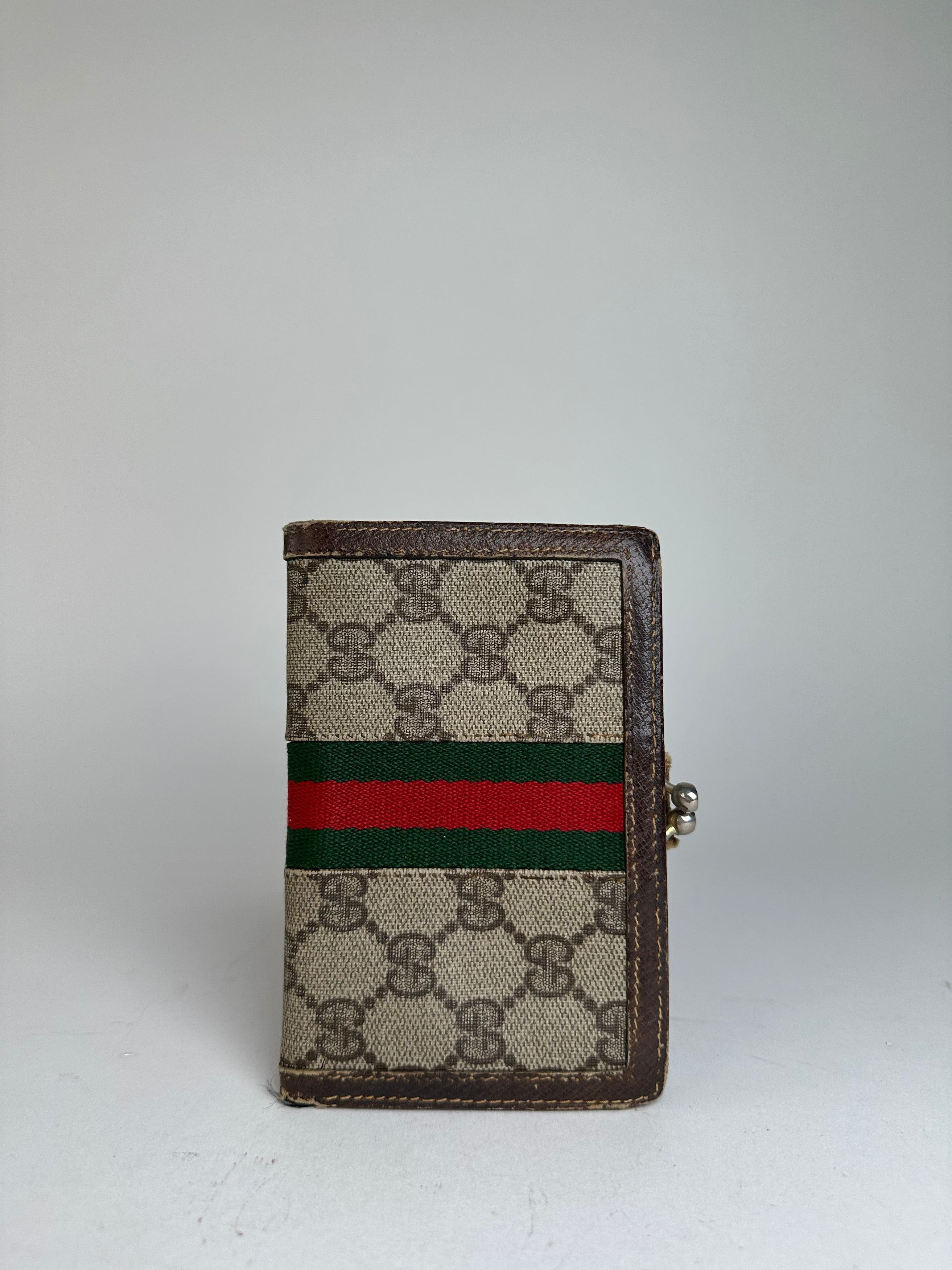 Gucci Vintage GG Monogram Canvas Wallet Brown Size ONE SIZE - 2 Thumbnail