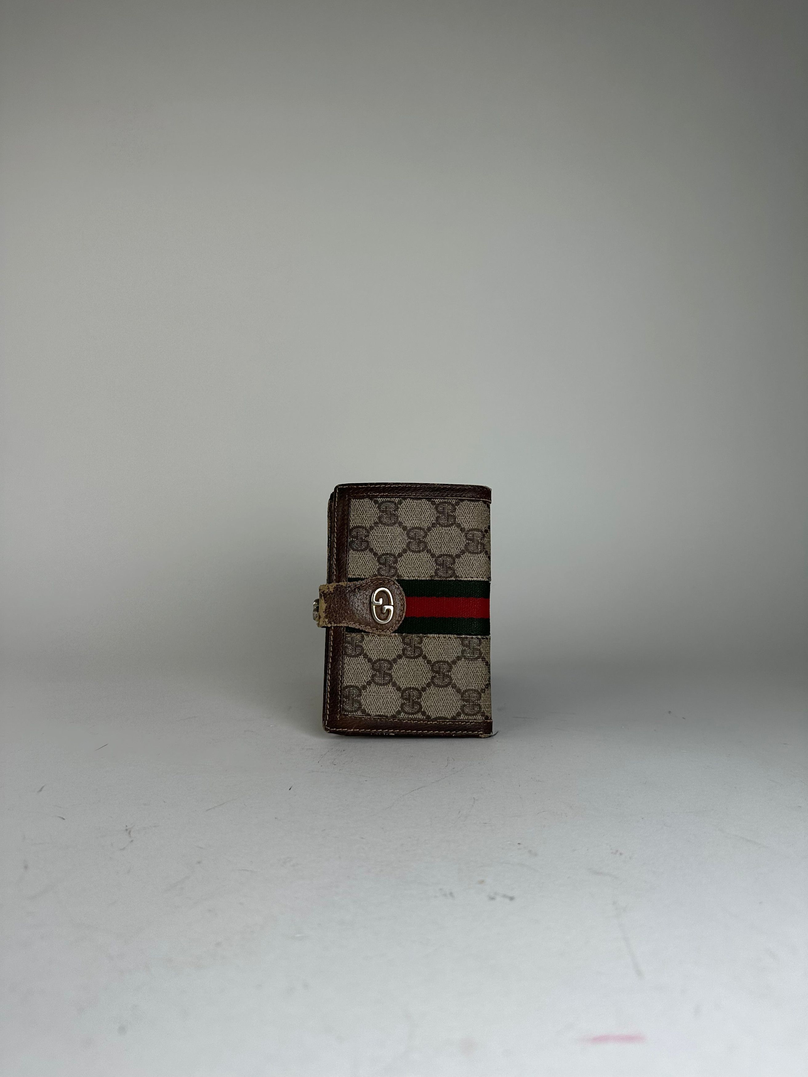 Gucci Vintage GG Monogram Canvas Wallet Brown Size ONE SIZE - 10 Thumbnail