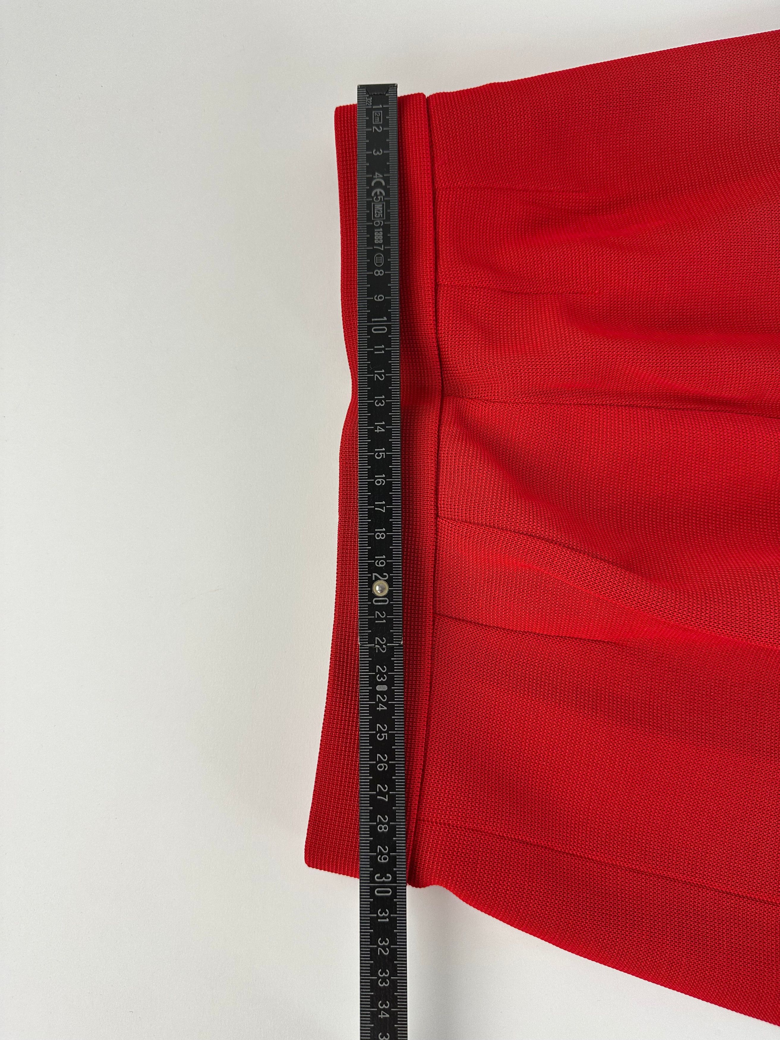 Yves Saint Laurent Vintage Wool Skirt Red S Size 27" / US 4 / IT 40 - 6 Thumbnail