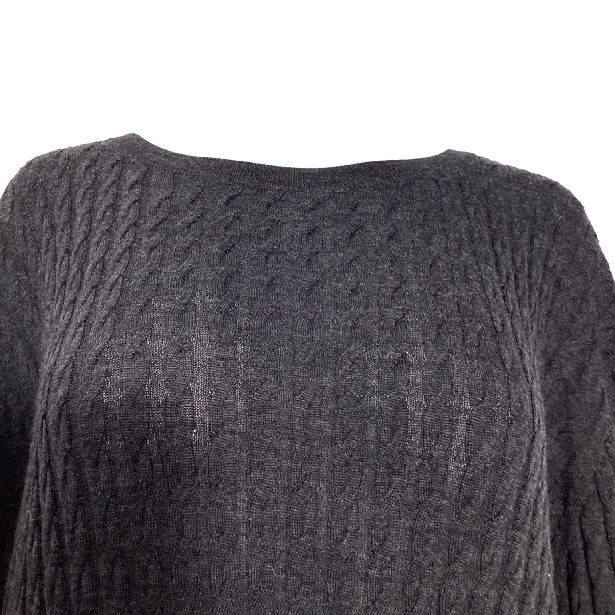 Toteme Totême Cable Knit Midi Dress in Grey Wool Size XXS / US 00 / IT 34 - 4 Thumbnail