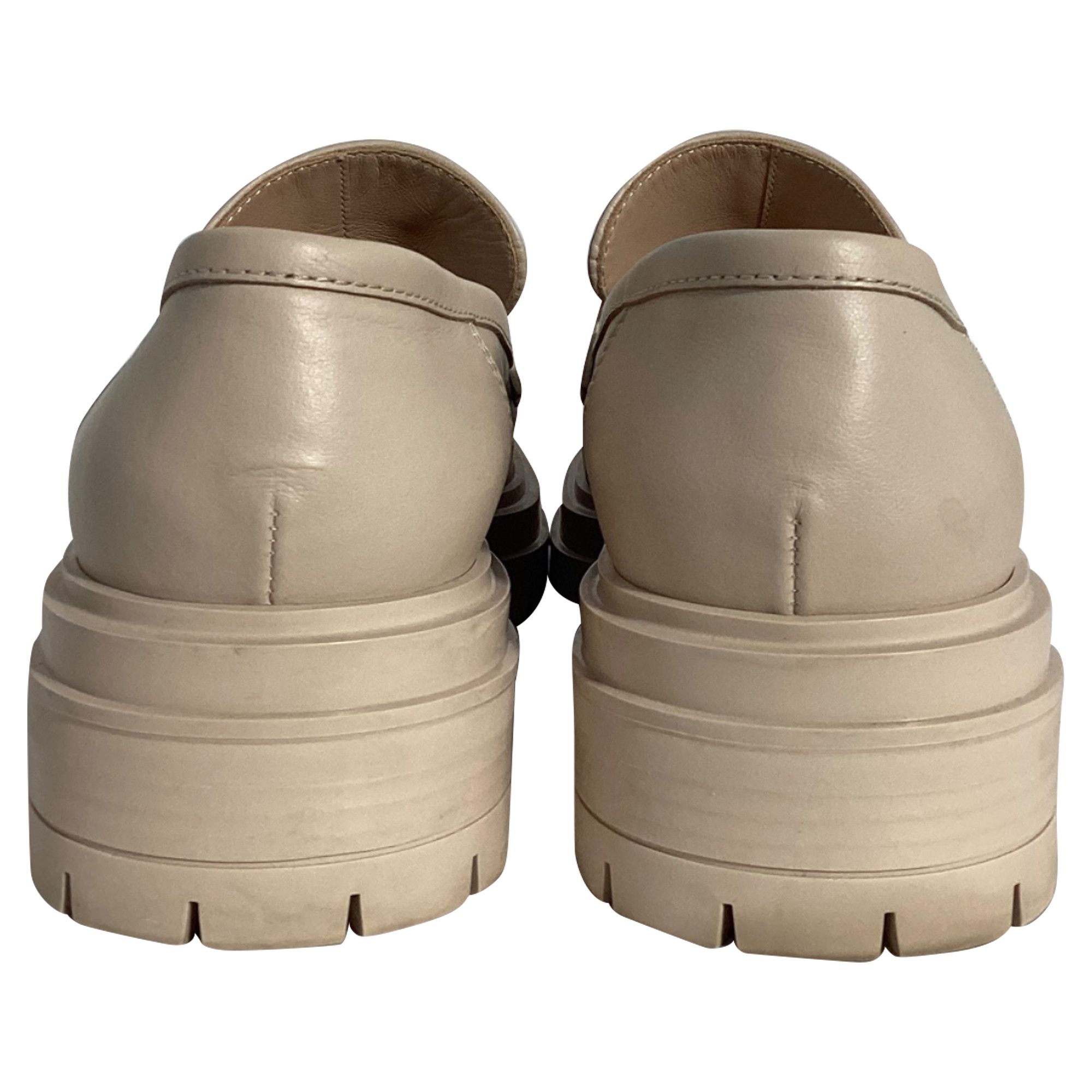 Gianvito Rossi Gianvito Rossi Chunky Loafers in Nude Leather Size US 9 / IT 39 - 3 Thumbnail