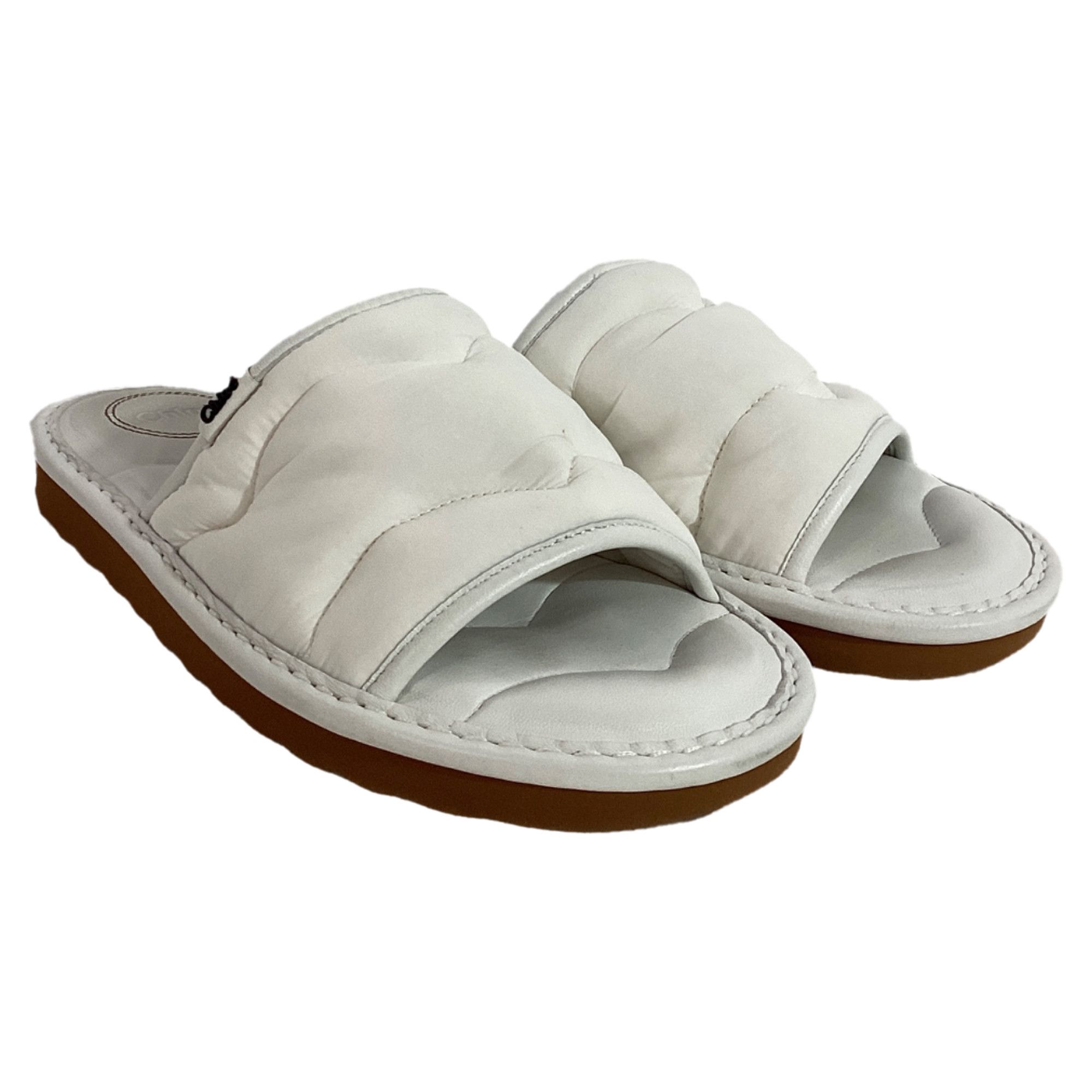 Chloe Chloé Maxie Slip-on Flat Sandals in White Nylon Size US 6 / IT 36 - 9 Thumbnail