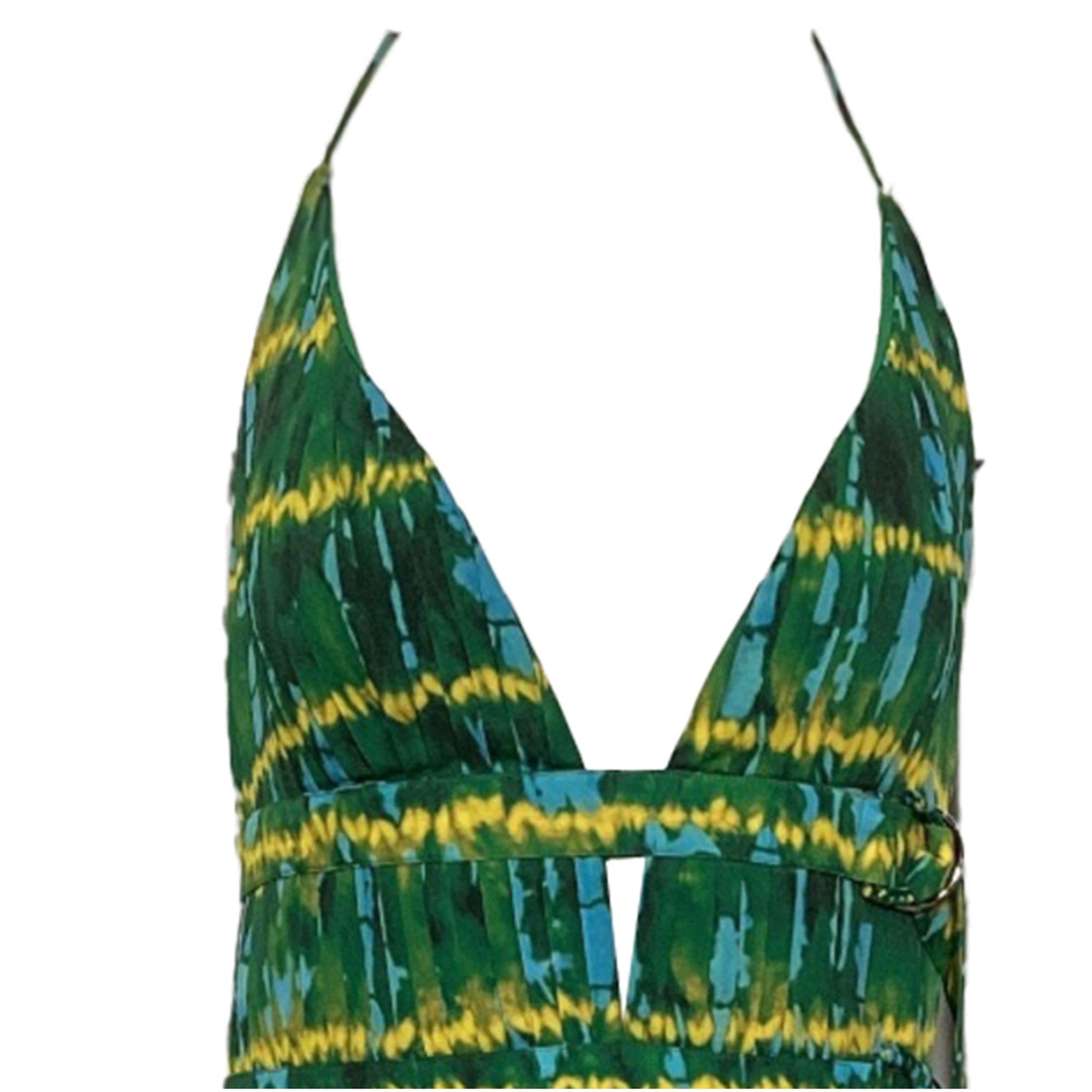 Altuzarra Altuzarra Winda Double-belted Pleated Tie-dyed Maxi Dress In Size XS / US 0-2 / IT 36-38 - 2 Thumbnail