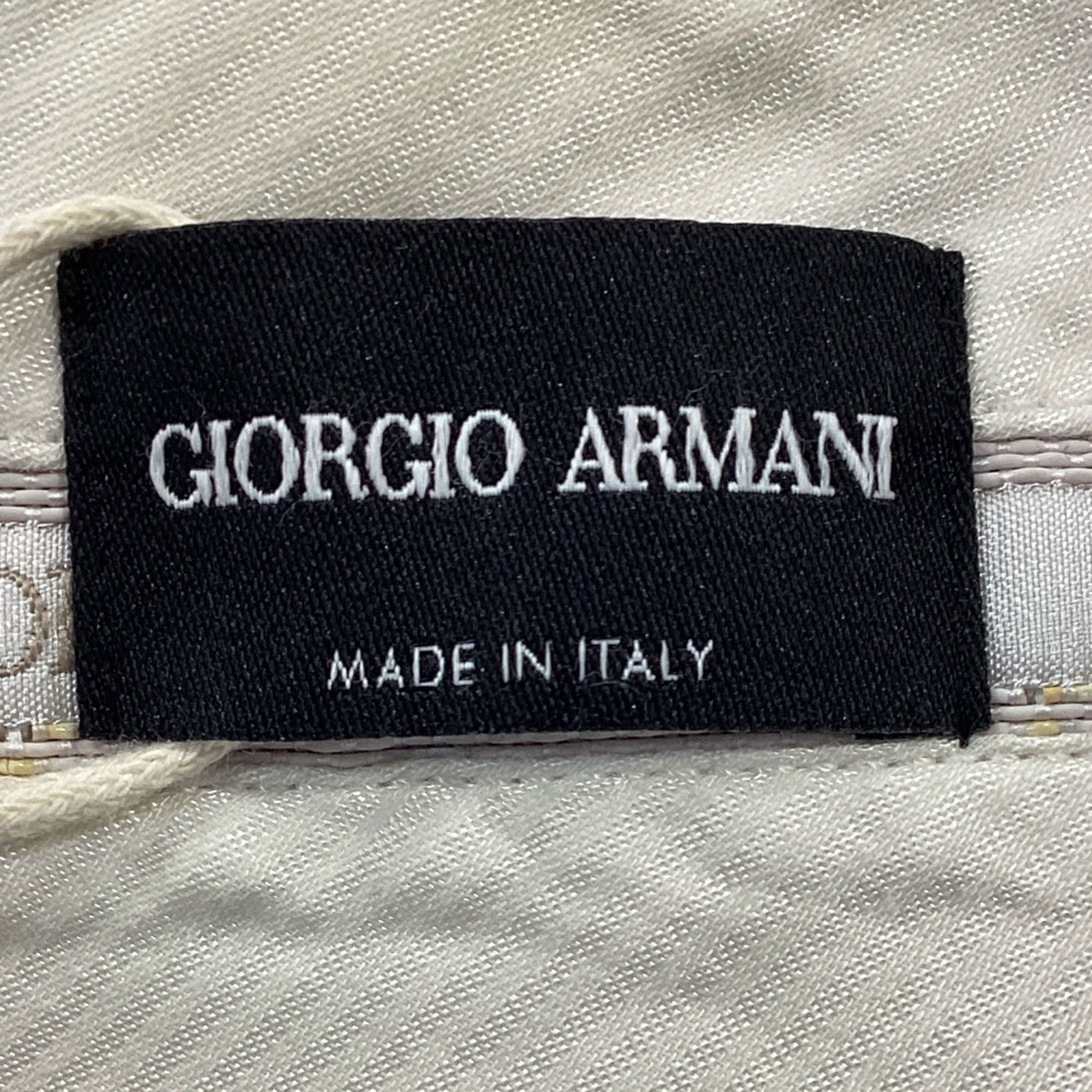 Giorgio Armani Giorgio Armani Cropped Pants in Grey Cotton Size 28" / US 6 / IT 42 - 4 Thumbnail