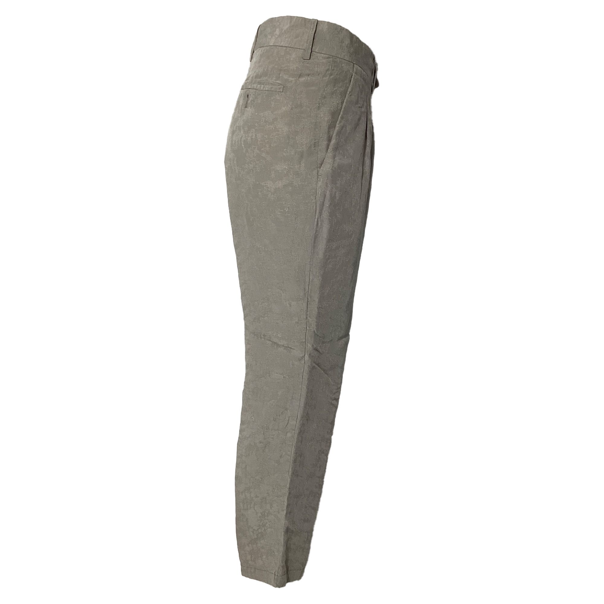 Giorgio Armani Giorgio Armani Cropped Pants in Grey Cotton Size 28" / US 6 / IT 42 - 2 Thumbnail
