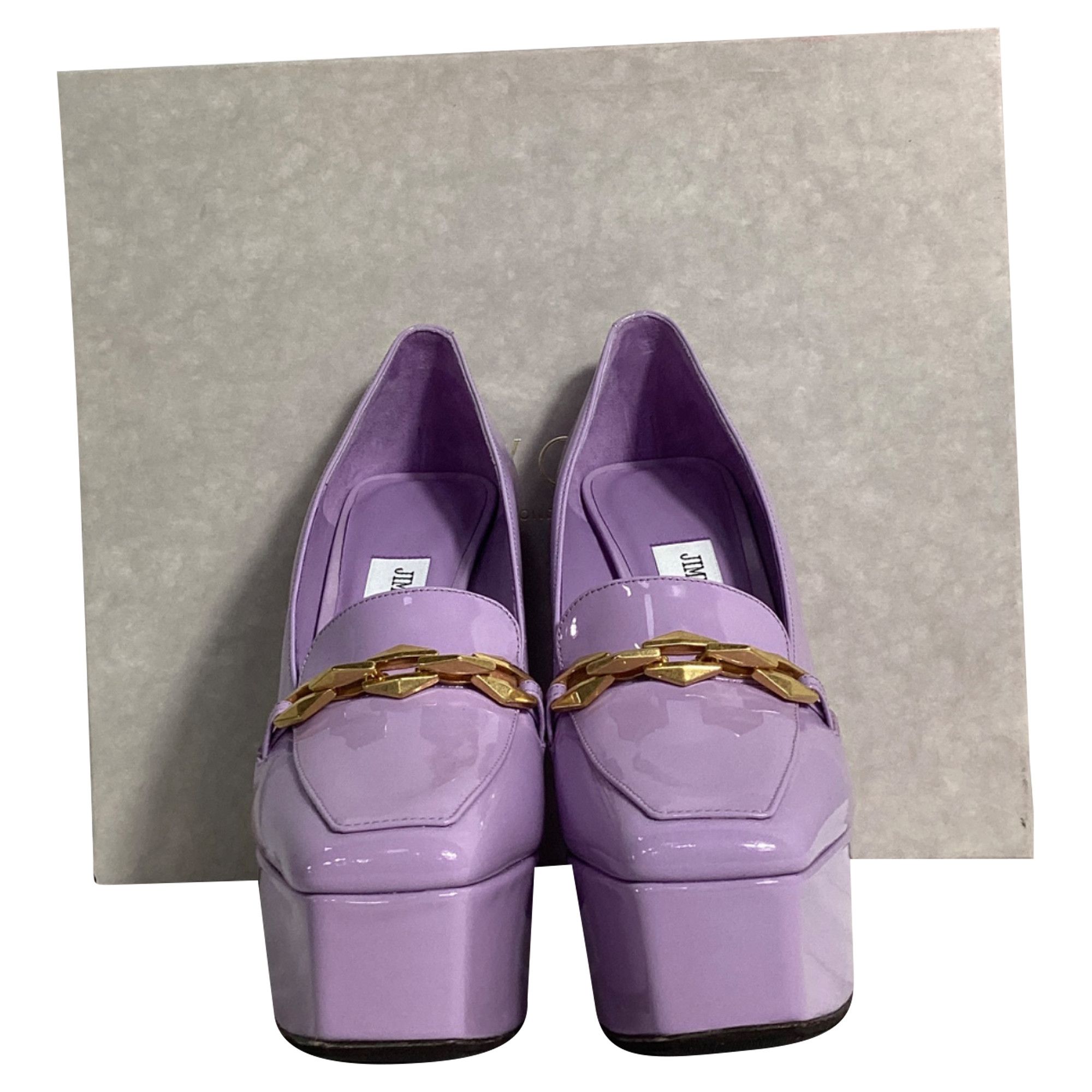 Jimmy Choo Jimmy Choo Diamond Tilda Platform Pumps in Purple Leather Size US 6 / IT 36 - 9 Thumbnail