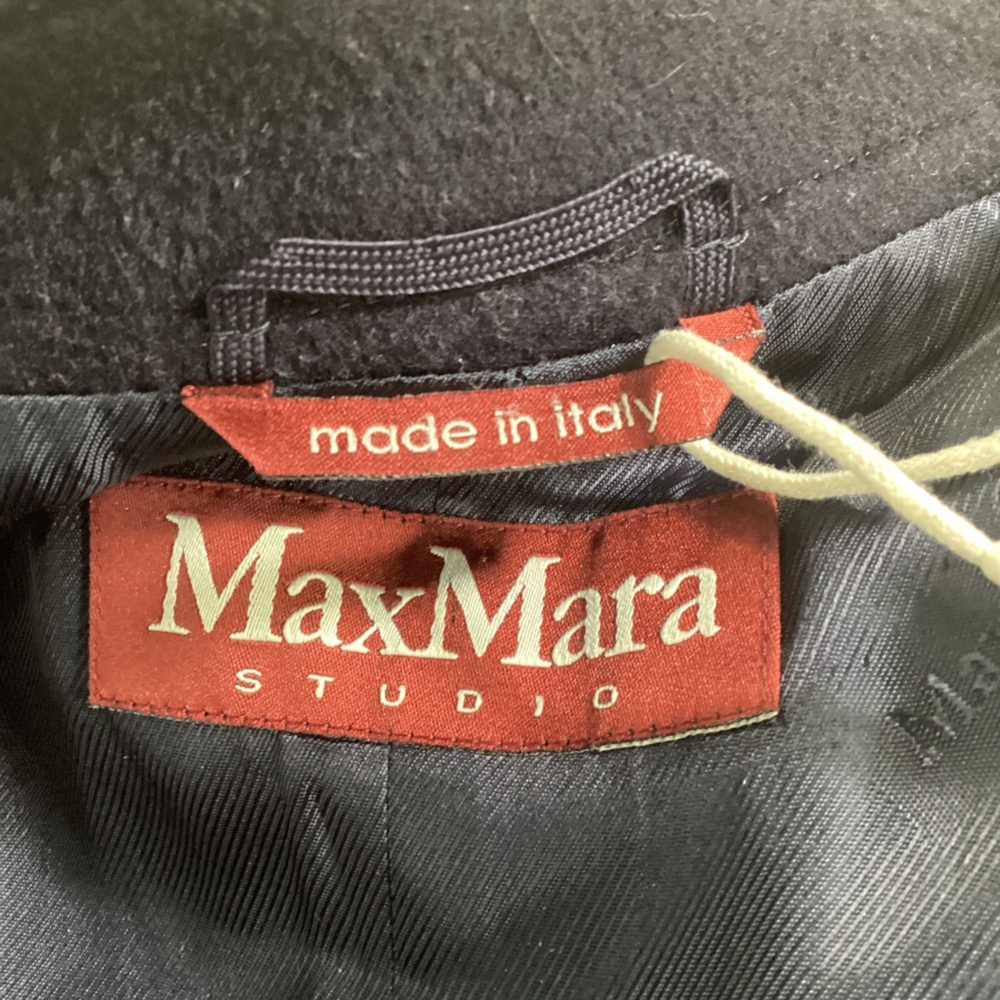 Max Mara Max Mara Studio Pea Coat in Navy Blue Virgin Wool Size XXS / US 00 / IT 34 - 5 Thumbnail