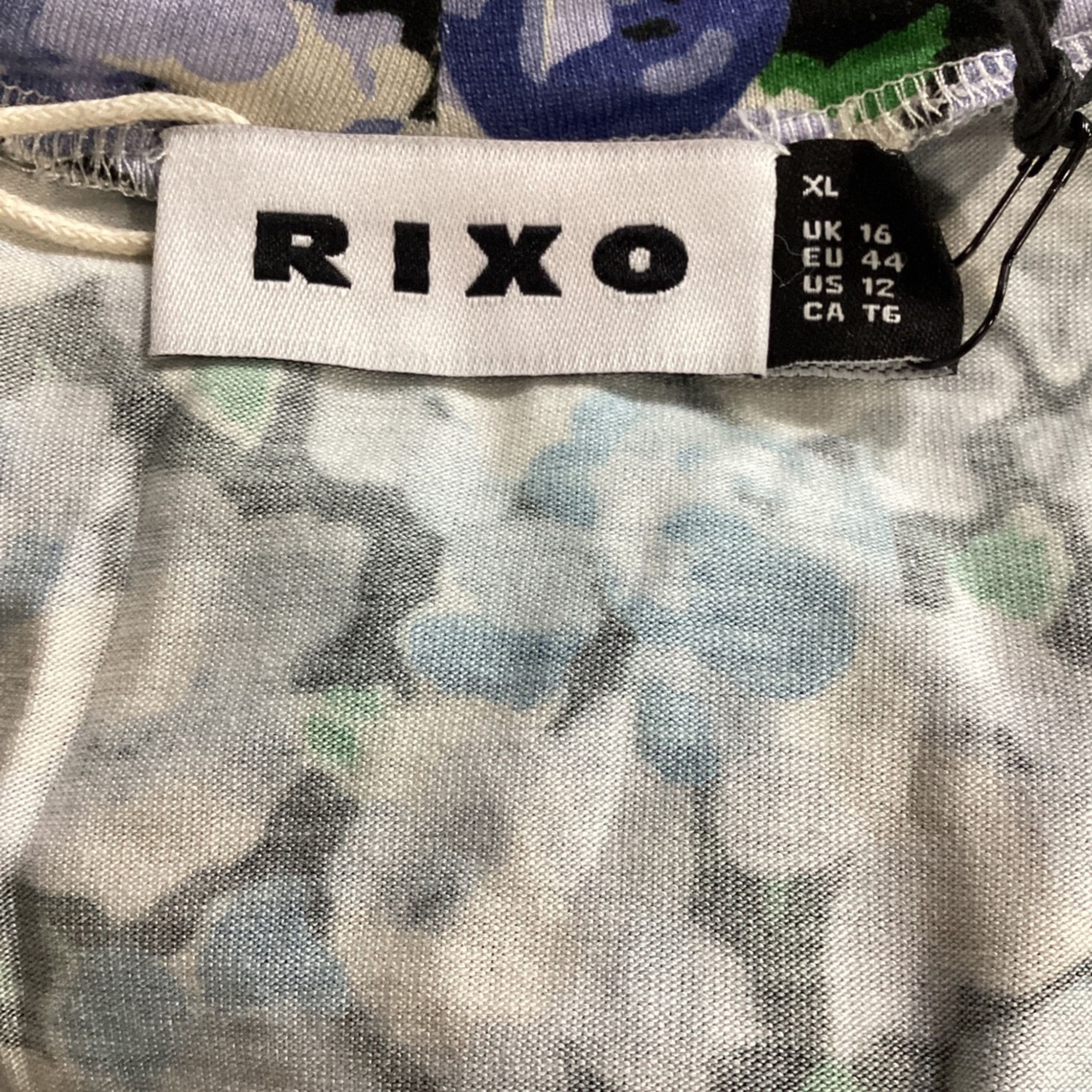 RIXO Rixo Elise Floral-Print Stretch-Jersey Midi Dress in Blue Vi Size XS / US 0-2 / IT 36-38 - 5 Thumbnail