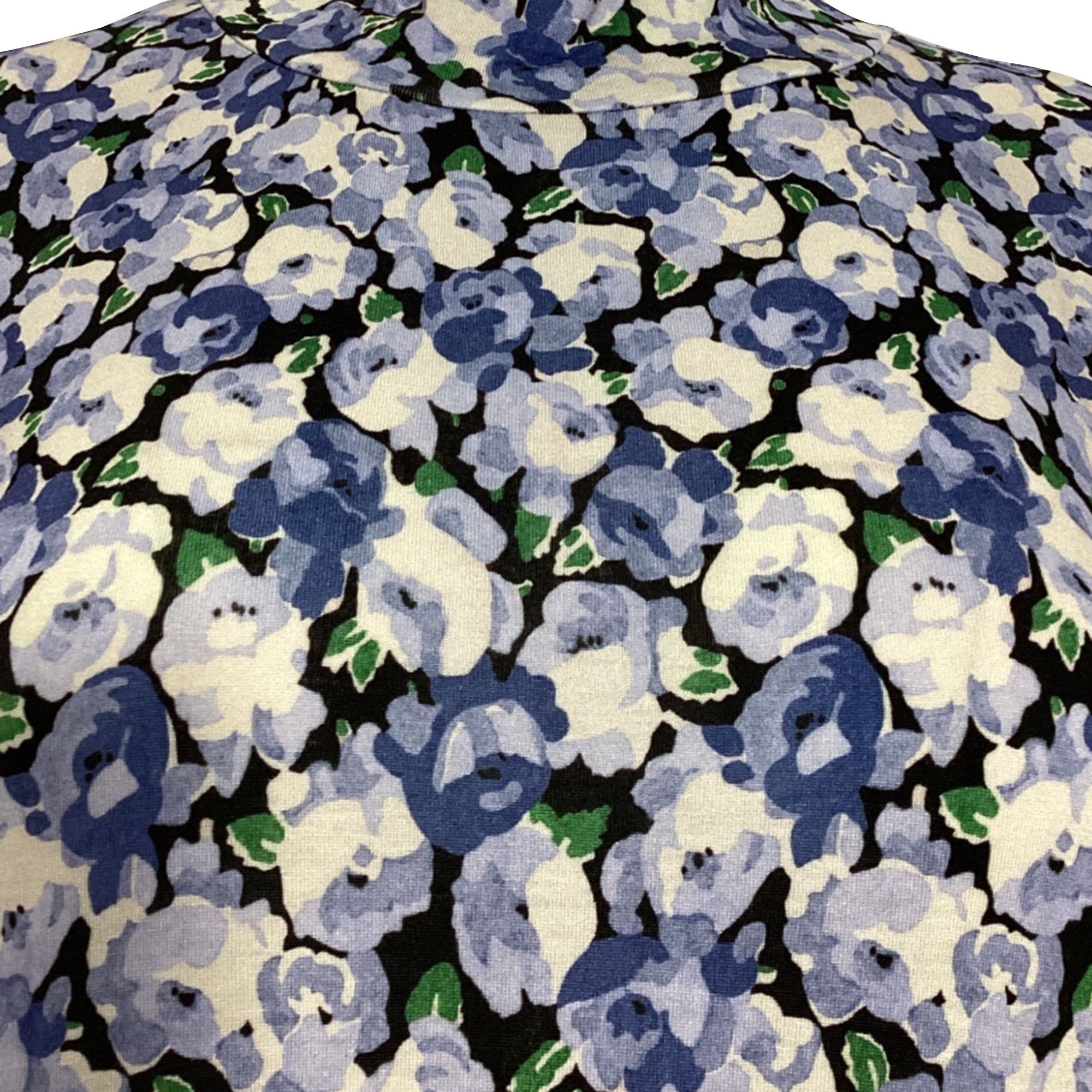 RIXO Rixo Elise Floral-Print Stretch-Jersey Midi Dress in Blue Vi Size XS / US 0-2 / IT 36-38 - 4 Thumbnail