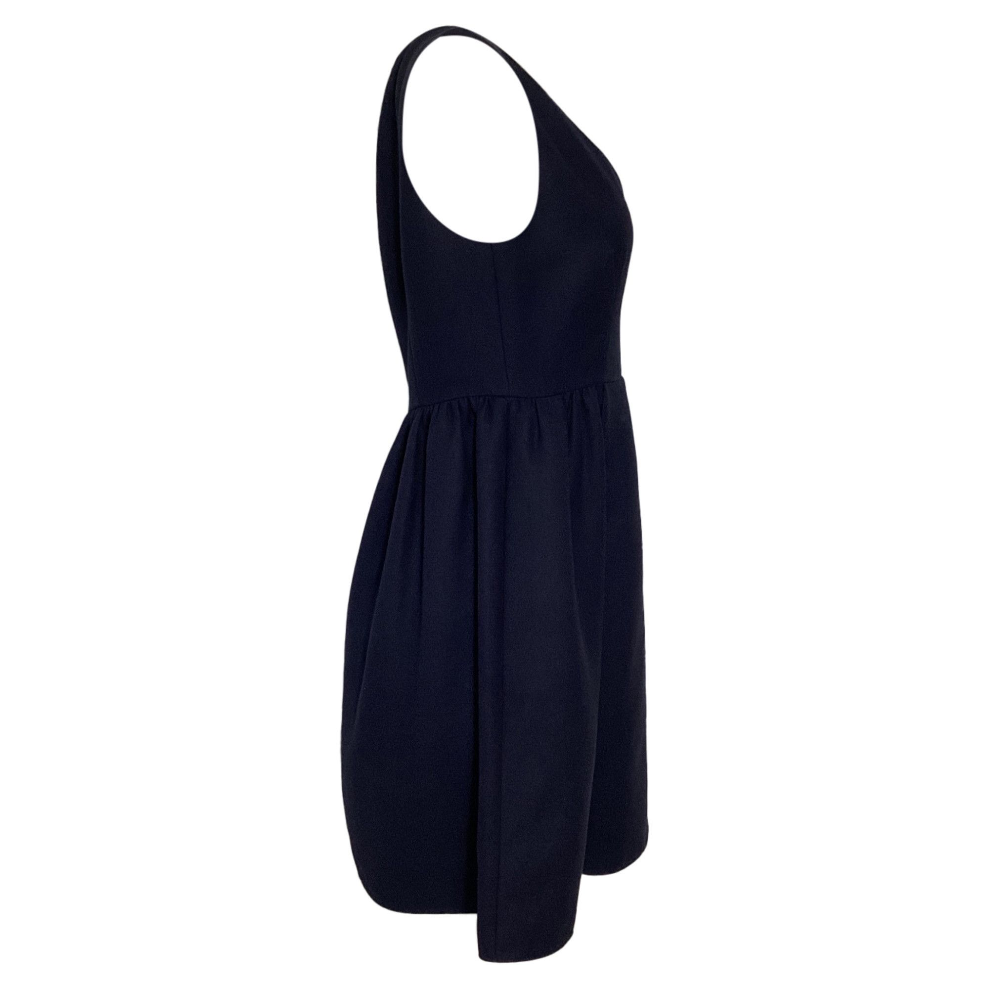 RED Valentino RED Valentino Sleeveless Dress w/ Pockets in Navy Blue Polye Size XS / US 0-2 / IT 36-38 - 2 Thumbnail