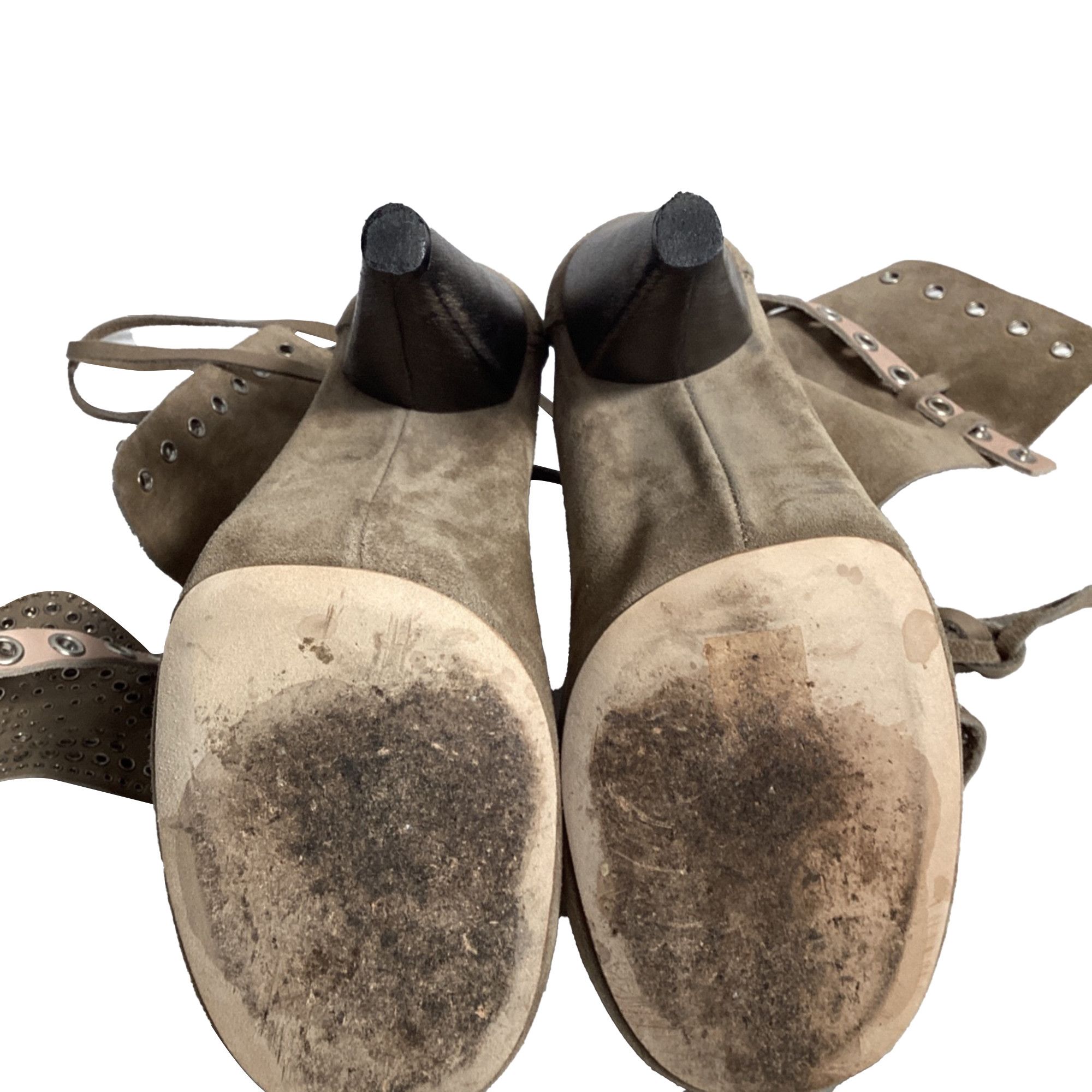Isabel Marant Isabel Marant Mossa Studded Cut Out Ankle Boots in Brown Su Size US 10 / IT 40 - 9 Thumbnail