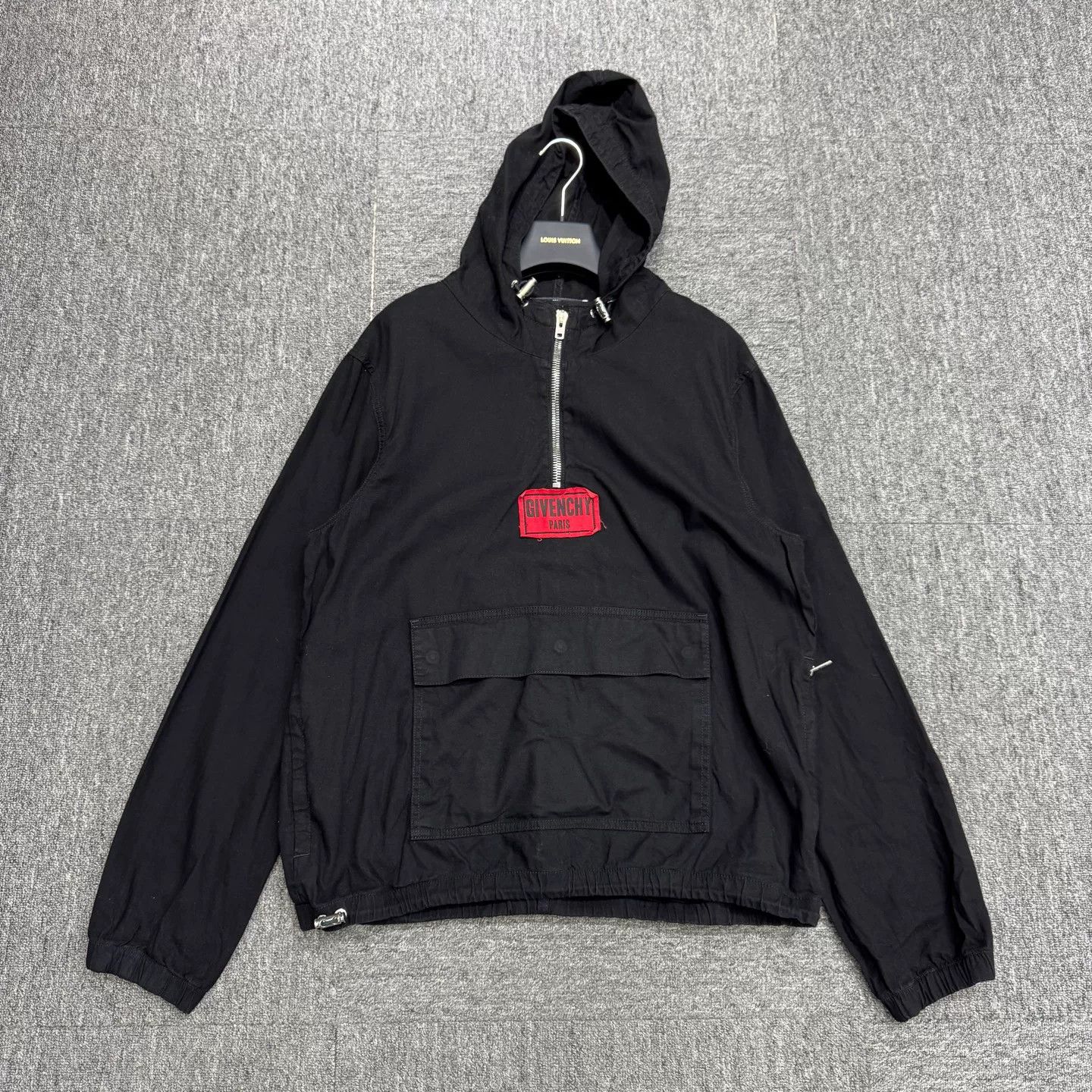 Givenchy Givenchy Red Patch Half-Zip Hoodie XL Size US XL / EU 56 / 4 - 2 Thumbnail