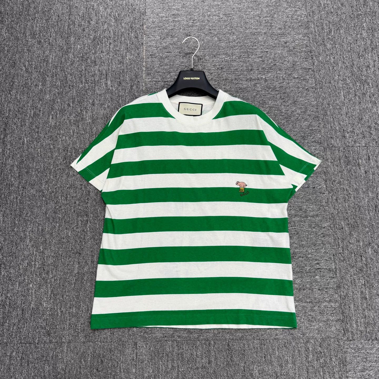 Gucci Gucci Striped Embroidered T-Shirt Size S Size US S / EU 44-46 / 1 - 2 Thumbnail