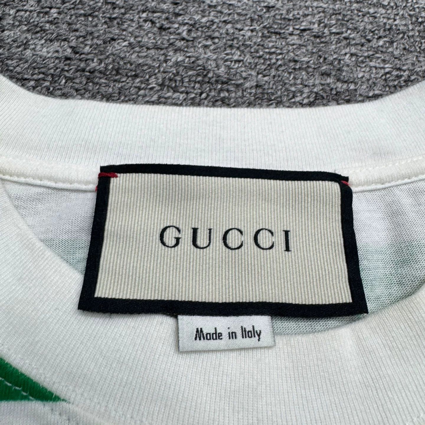 Gucci Gucci Striped Embroidered T-Shirt Size S Size US S / EU 44-46 / 1 - 3 Thumbnail