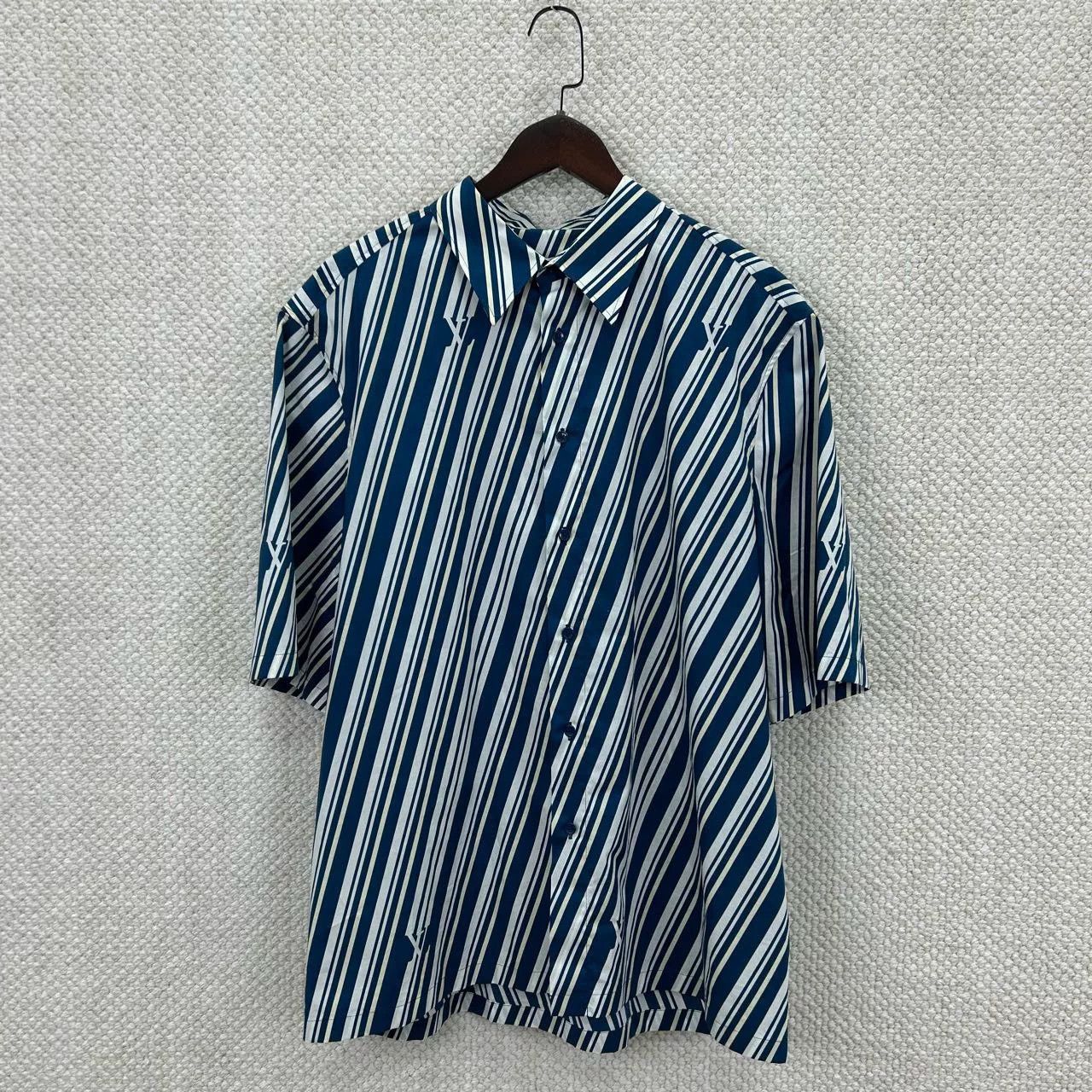 Louis Vuitton Louis Vuitton Striped Shirt Size L Size US L / EU 52-54 / 3 - 2 Thumbnail