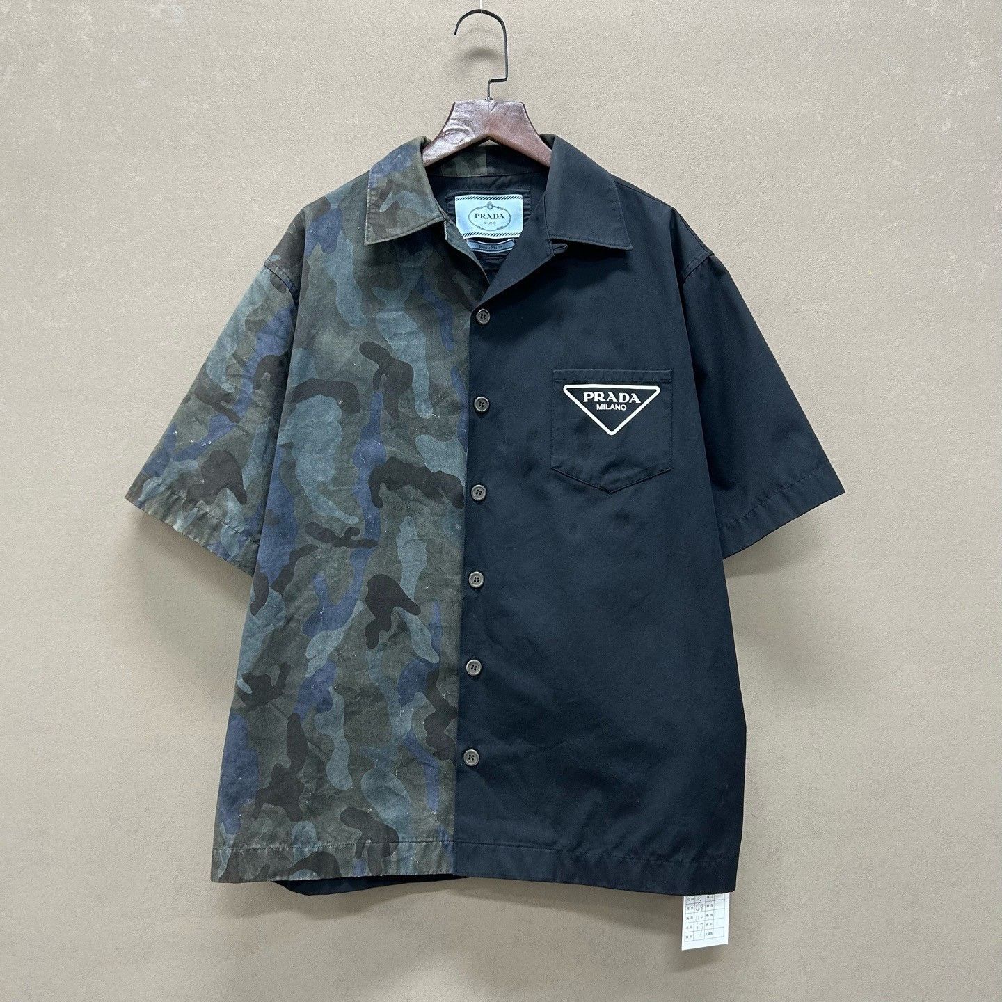 Prada Prada Camouflage Patch Short Sleeve Shirt Size S Size US S / EU 44-46 / 1 - 2 Thumbnail